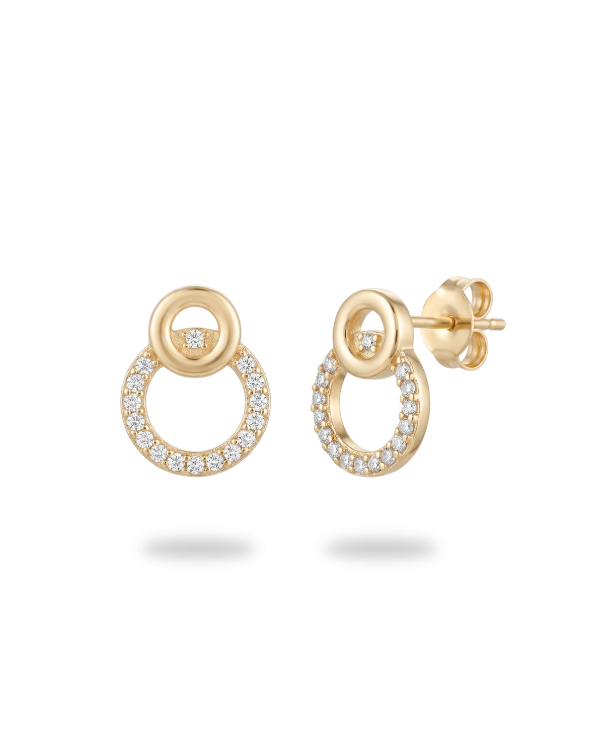 ISADORA PAVÉ STUD EARRINGS