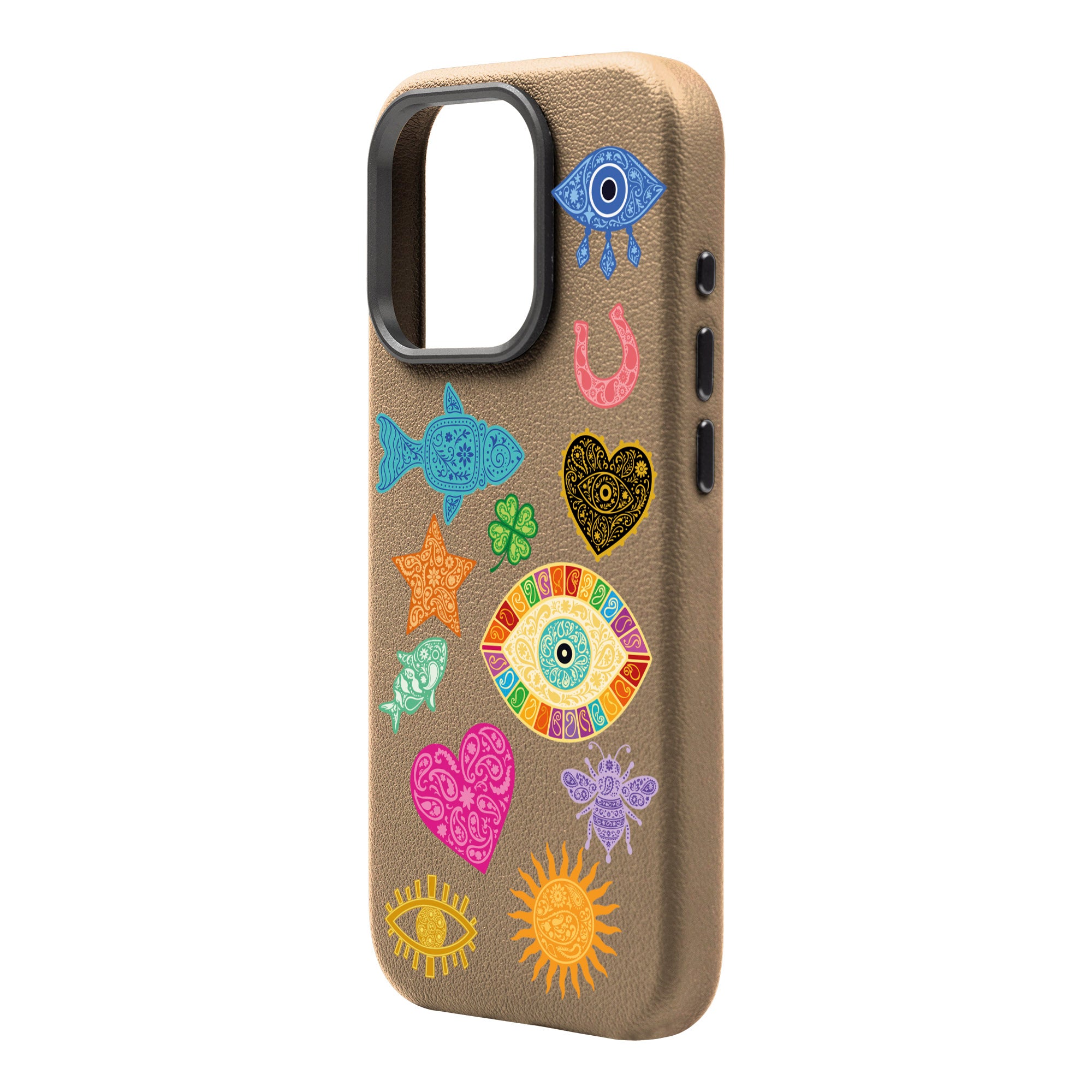 CHARMS BY BERRİN ÖZKAN – iPhone Leather Premium Case with MagSafe Compatibility