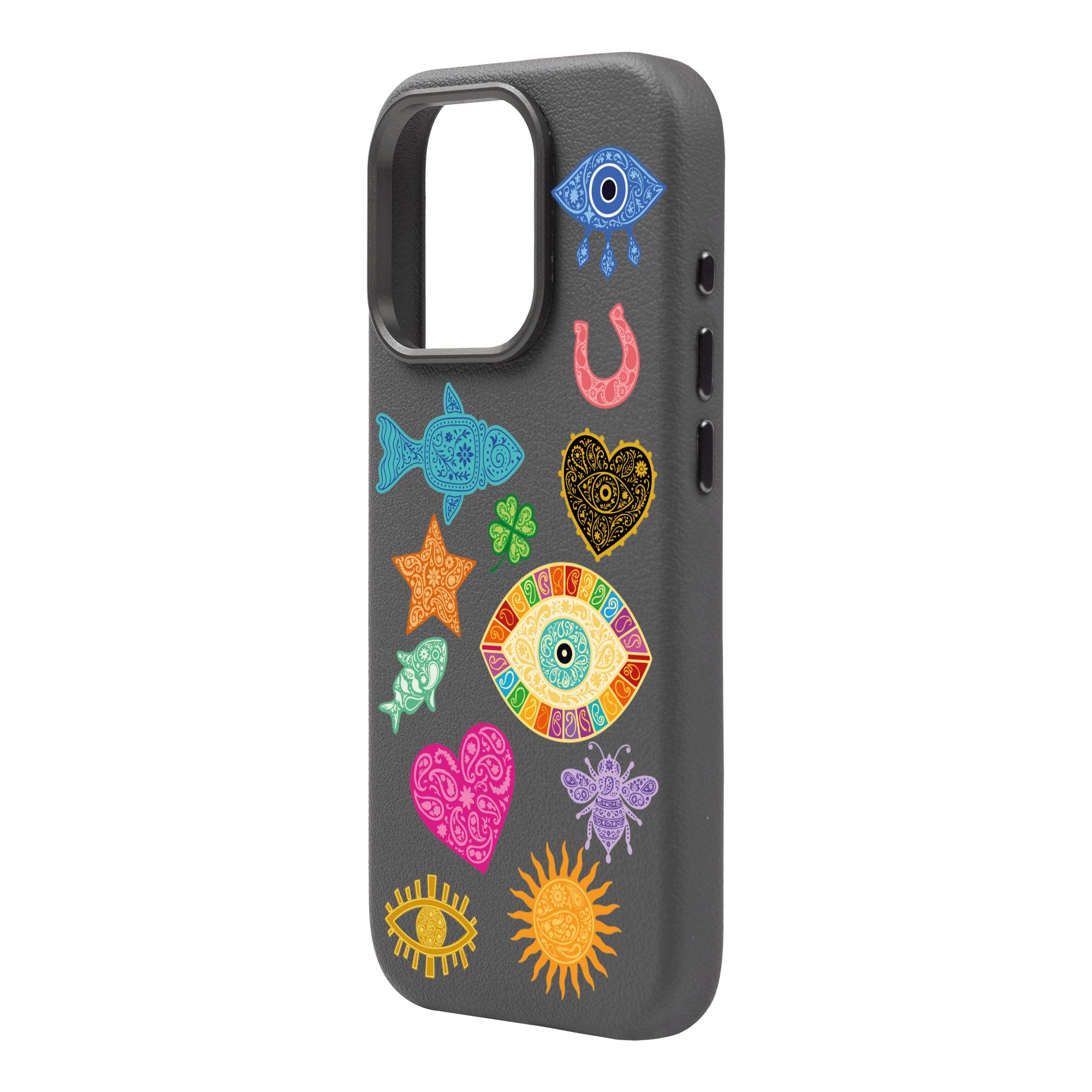 CHARMS BY BERRİN ÖZKAN – iPhone Leather Premium Case with MagSafe Compatibility