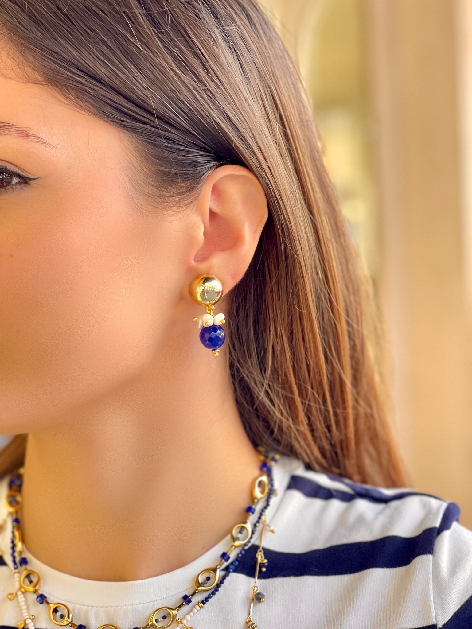 BONBON BLUE EARRINGS