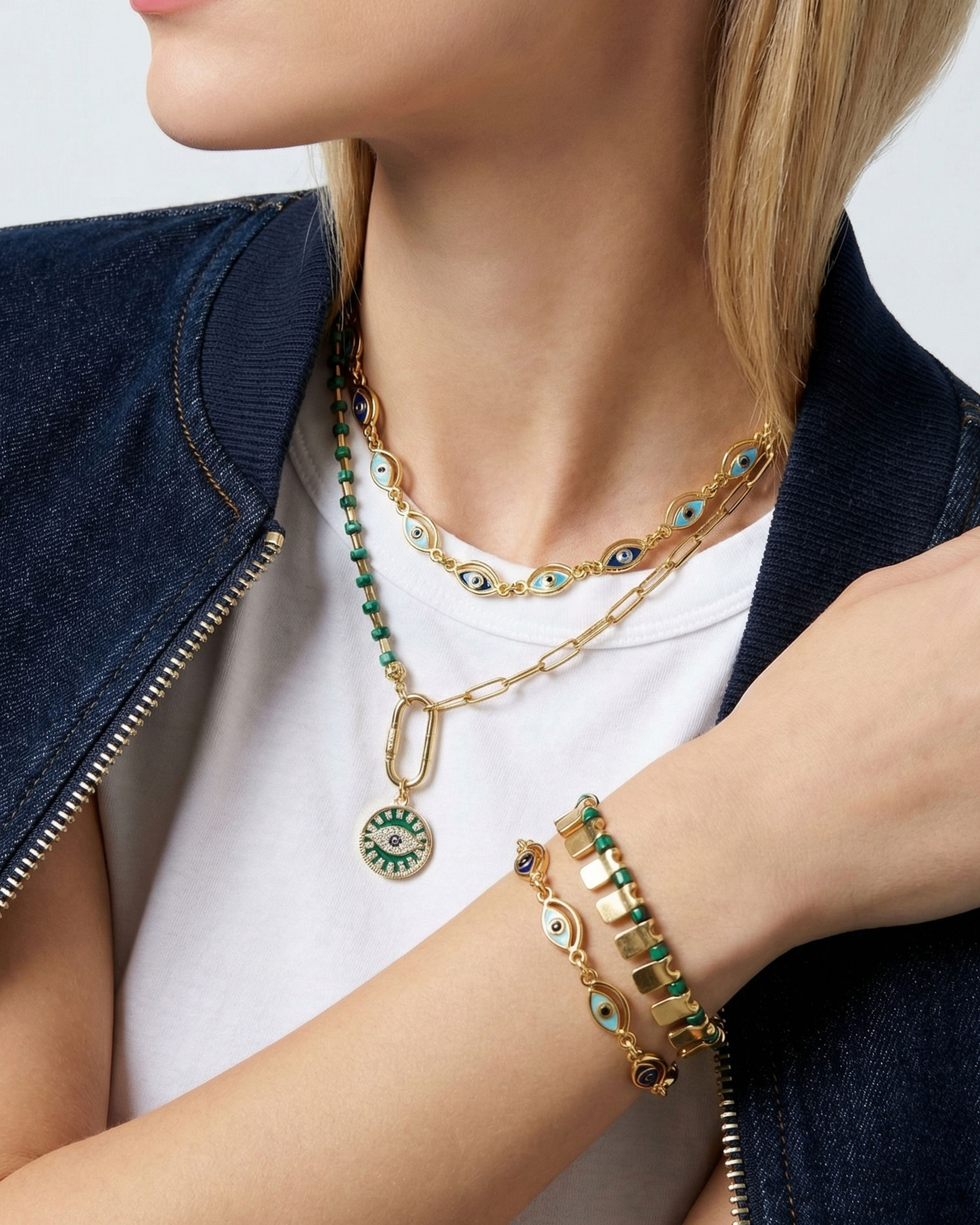 CLEOPATRA EVIL EYE BRACELET