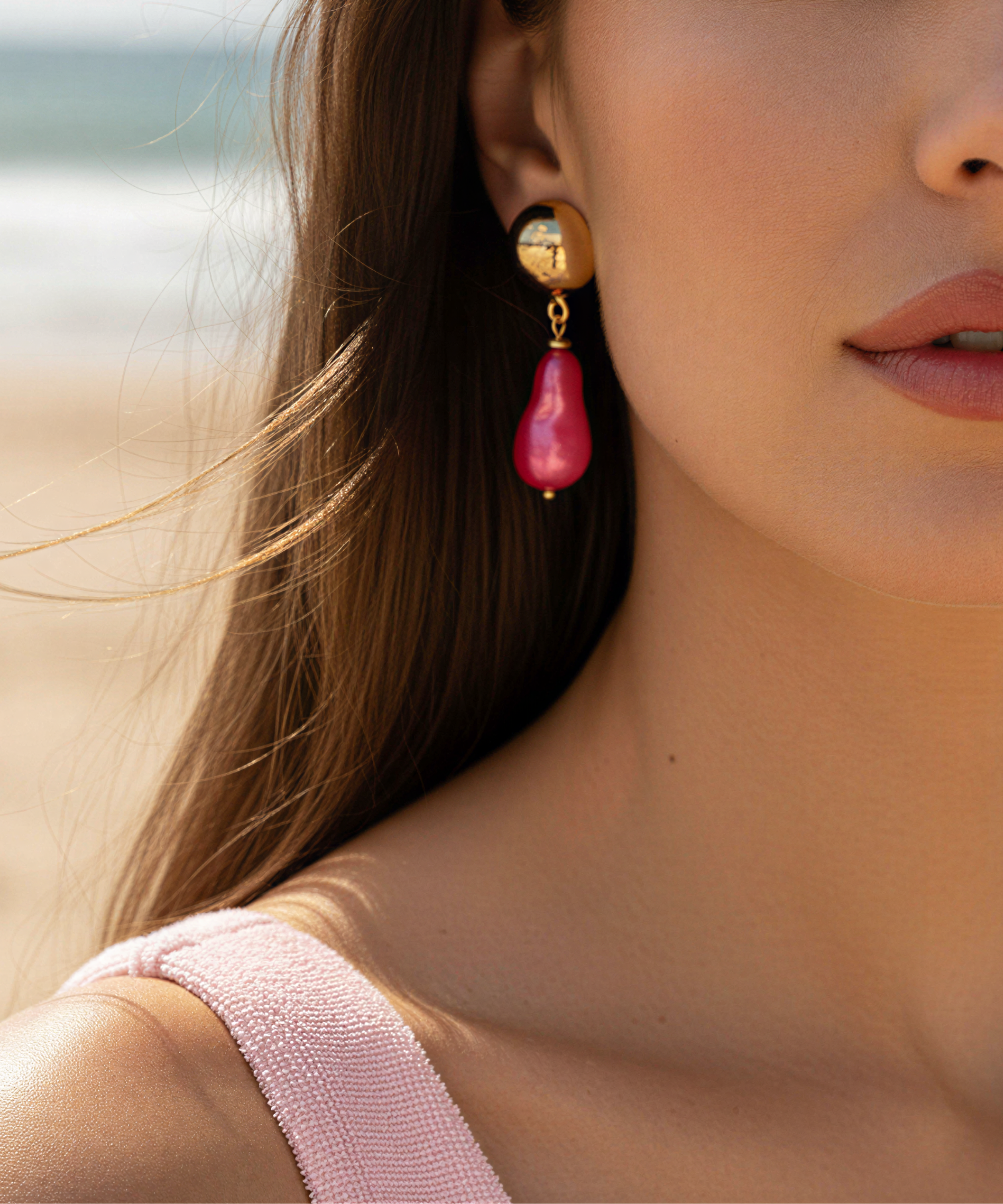 MIAMI FUCHSIA EARRINGS