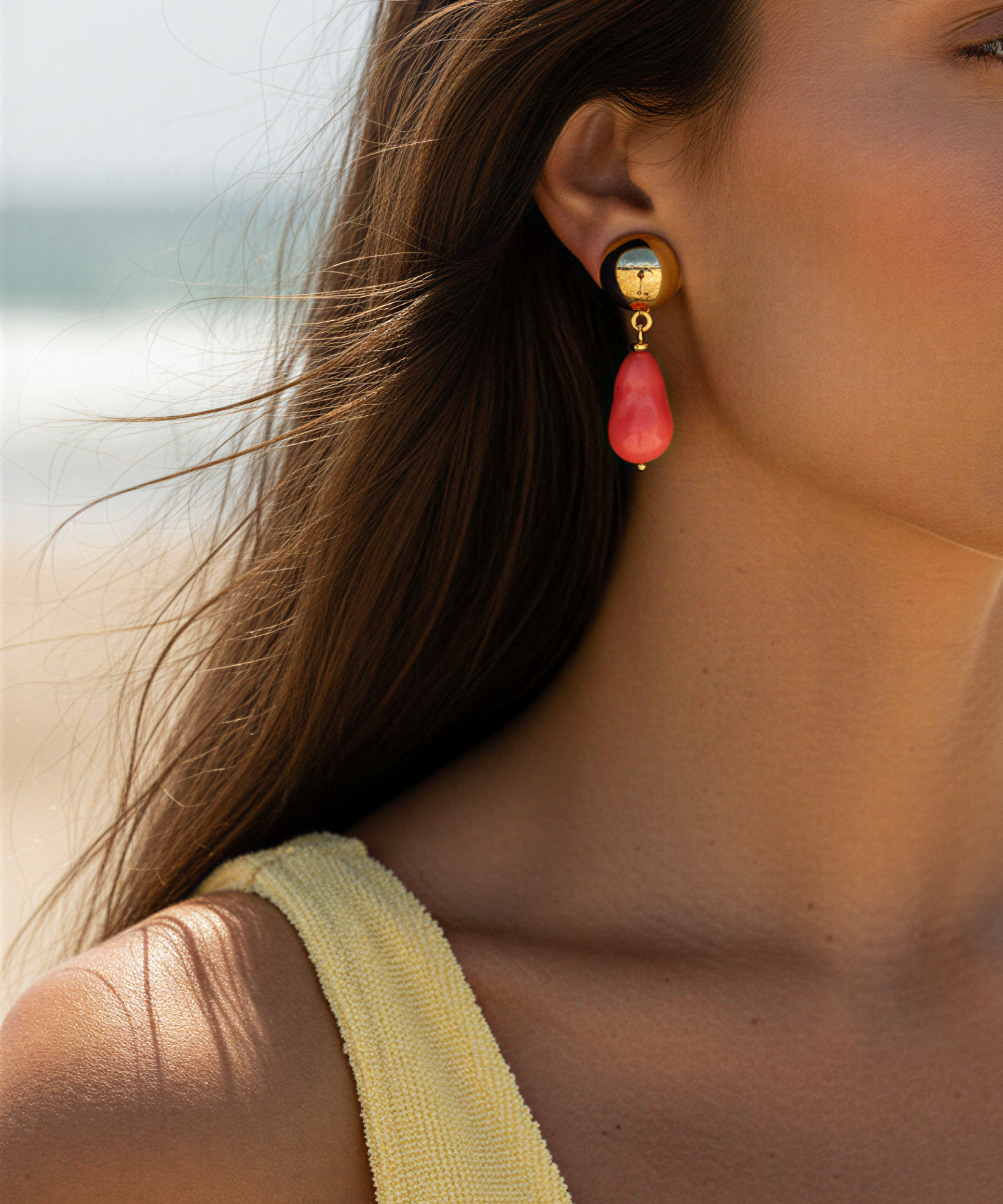 MIAMI ORANGE EARRINGS