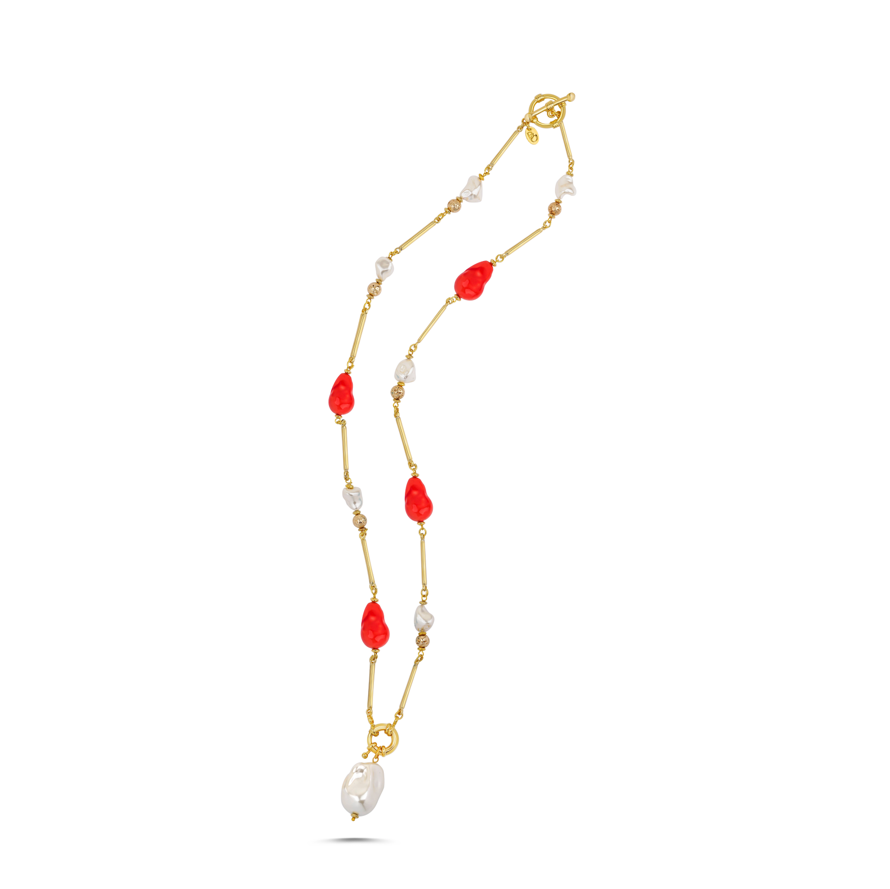 MIAMI ORANGE LONG NECKLACE