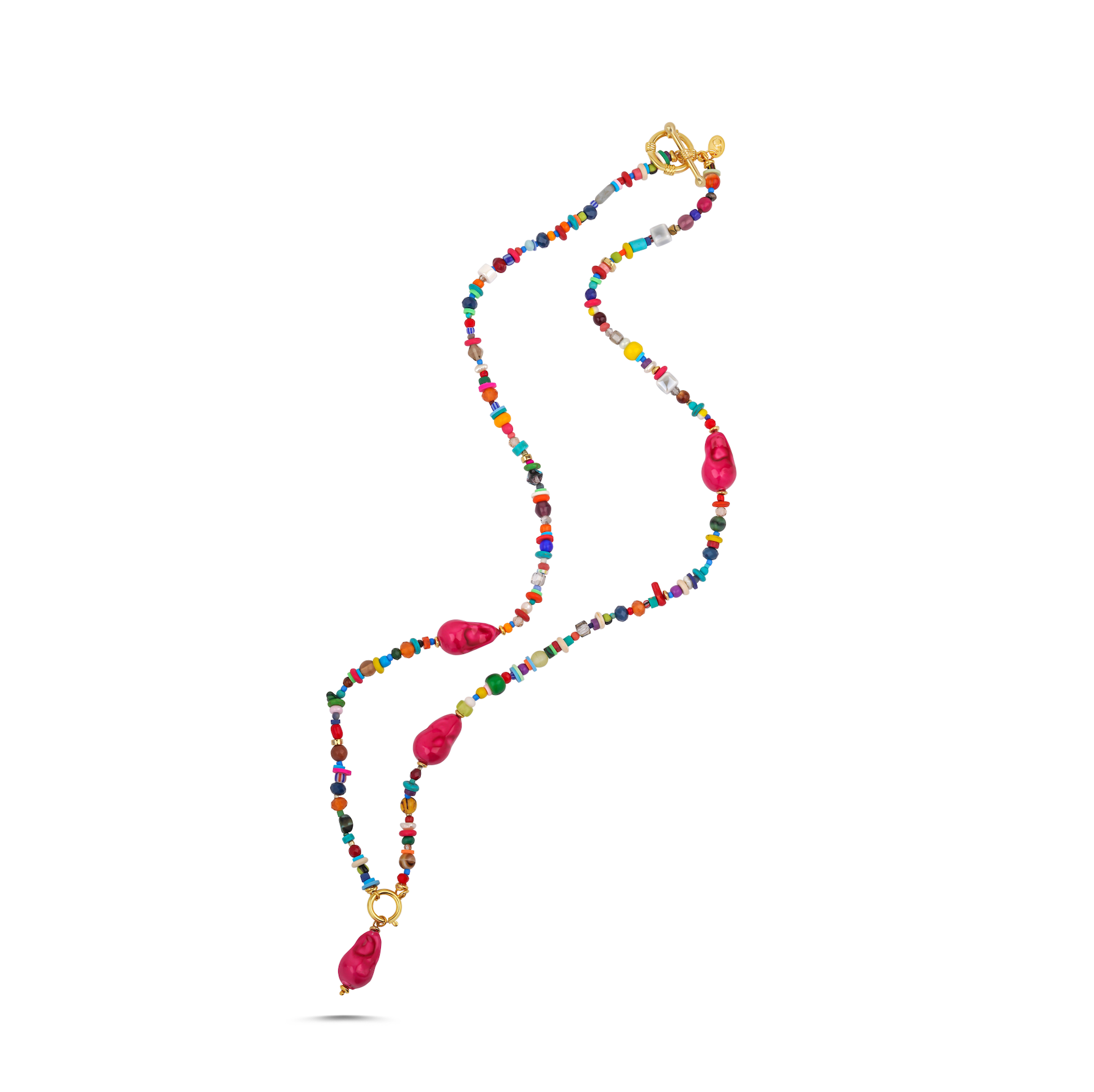 MIAMI FUCHSIA MULTICOLOR NECKLACE