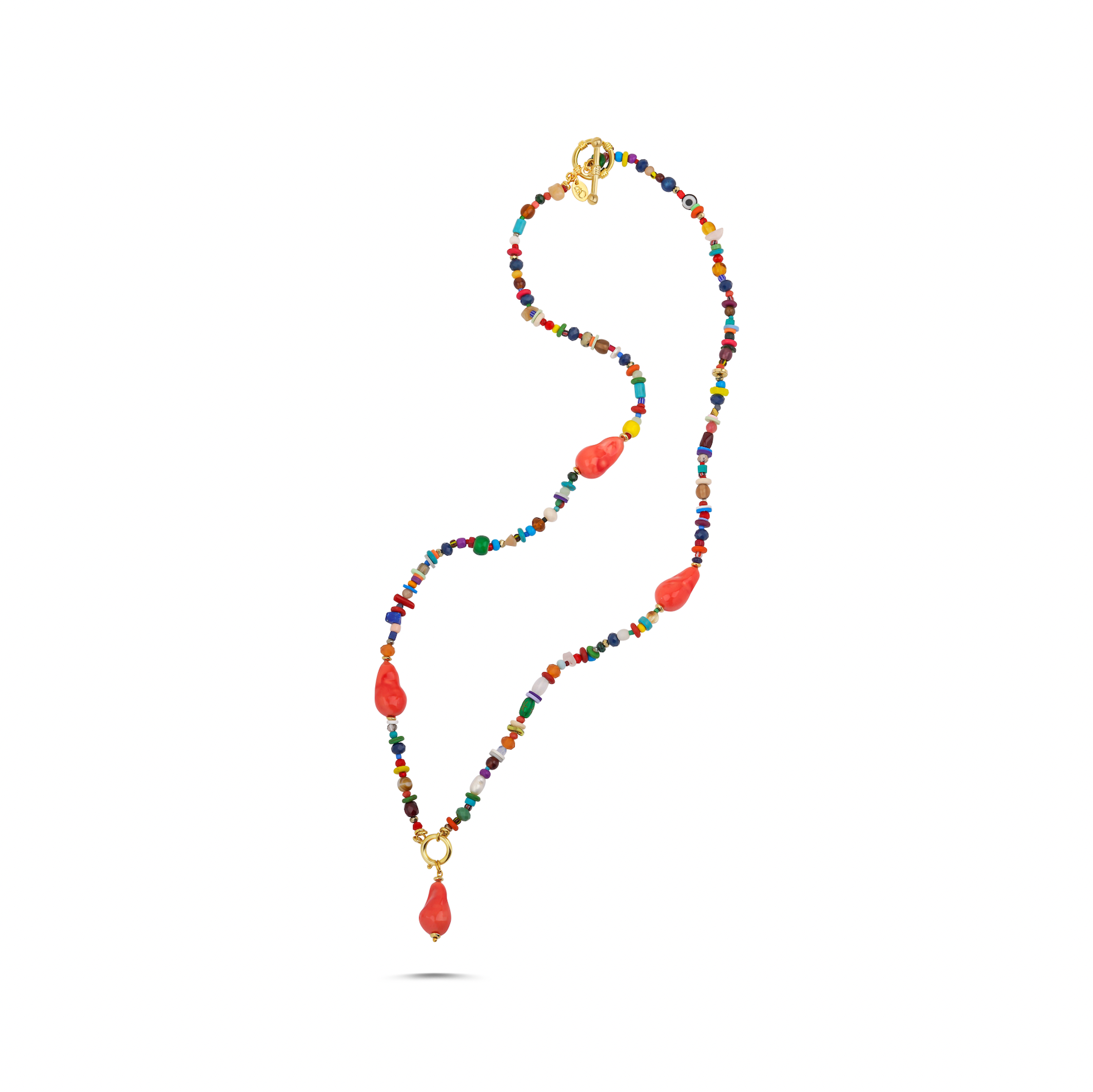 MIAMI ORANGE MULTICOLOR NECKLACE