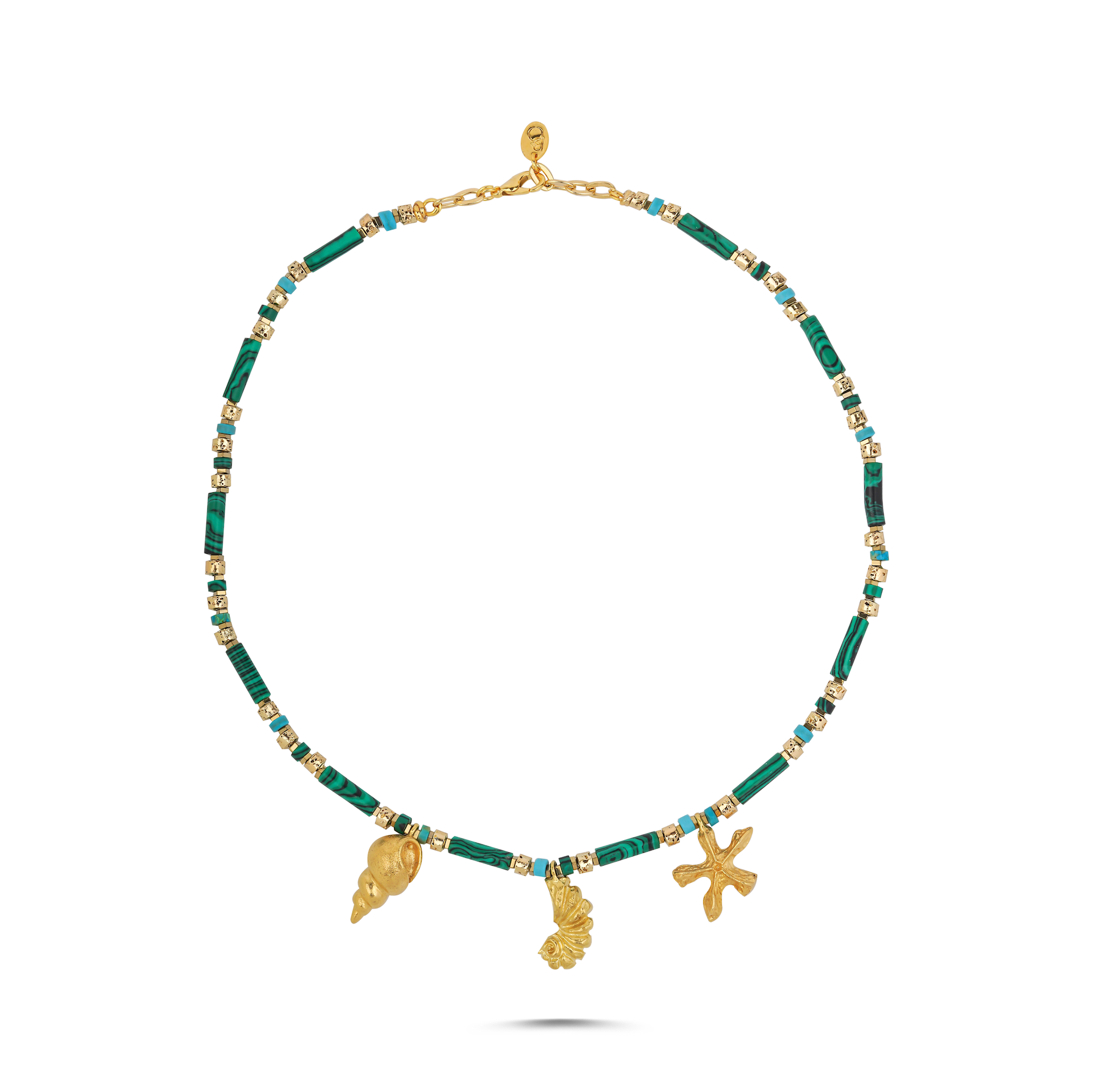 OCEAN HARMONY MALACHITE NECKLACE
