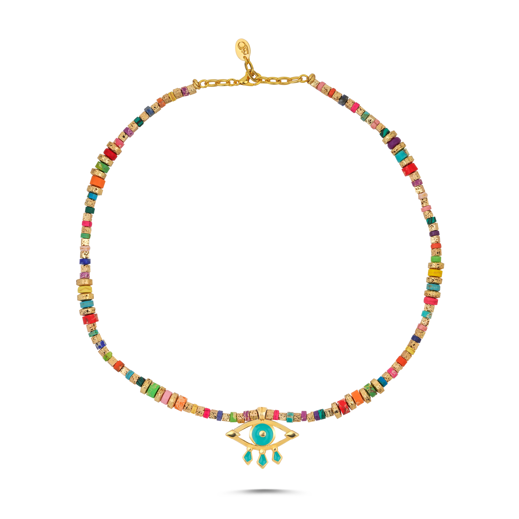 MIRAGE RAINBOW EVIL EYE NECKLACE