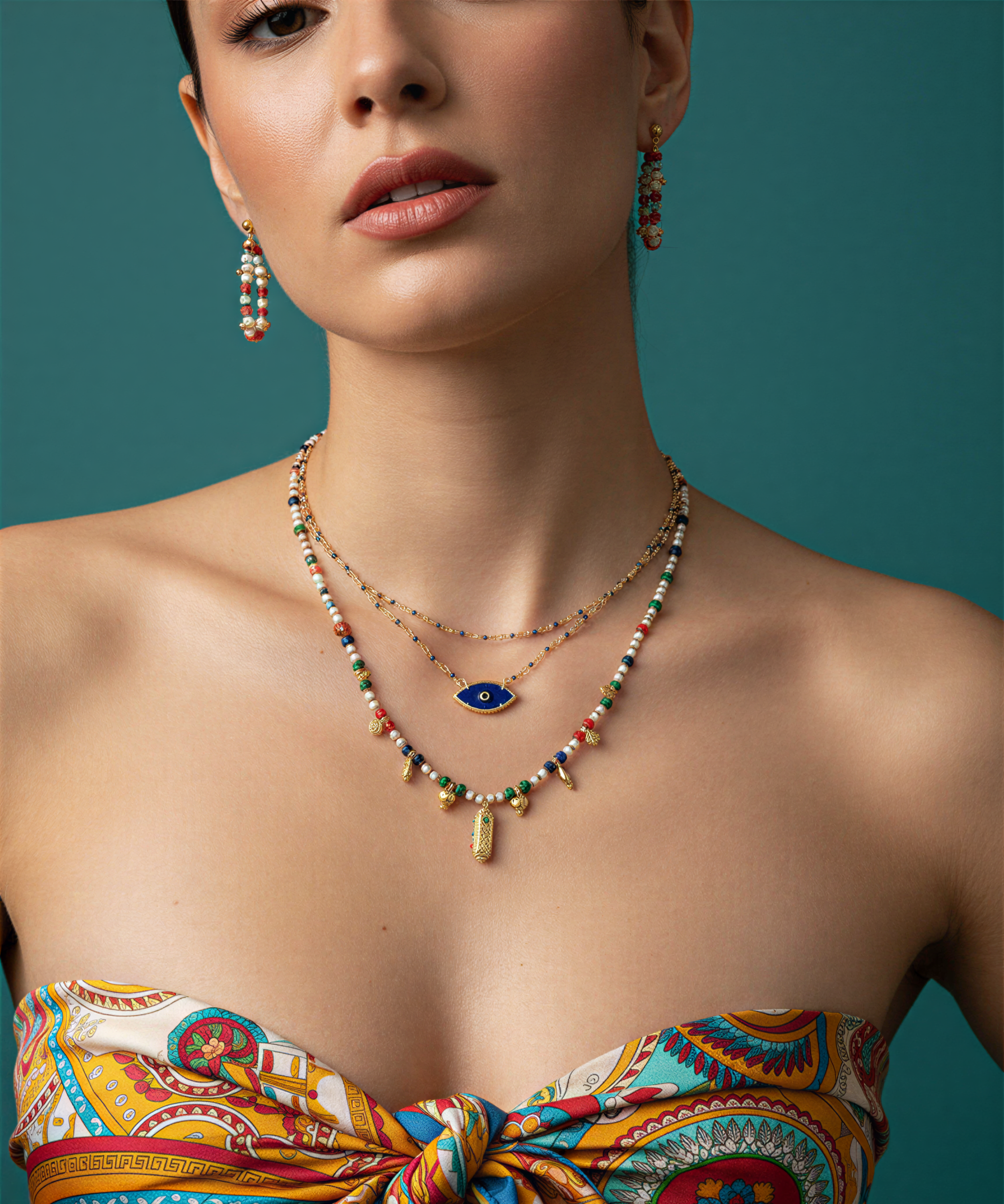 BOHEMIAN BREEZE PEARL NECKLACE