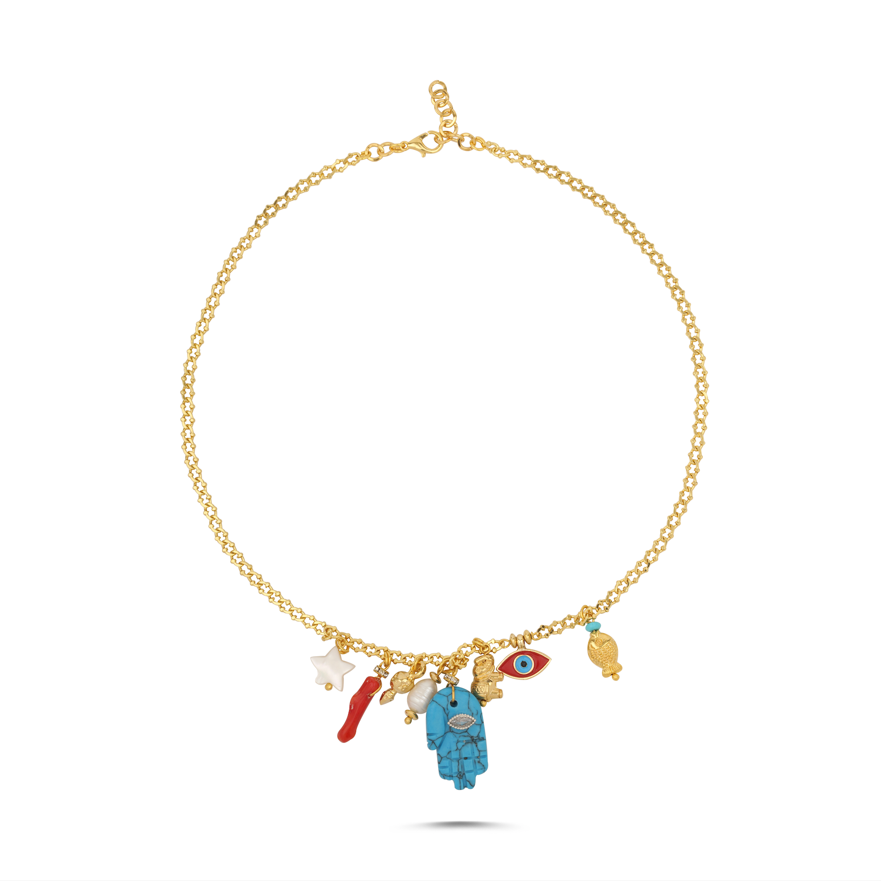 HAMSA HARMONY CHAIN NECKLACE