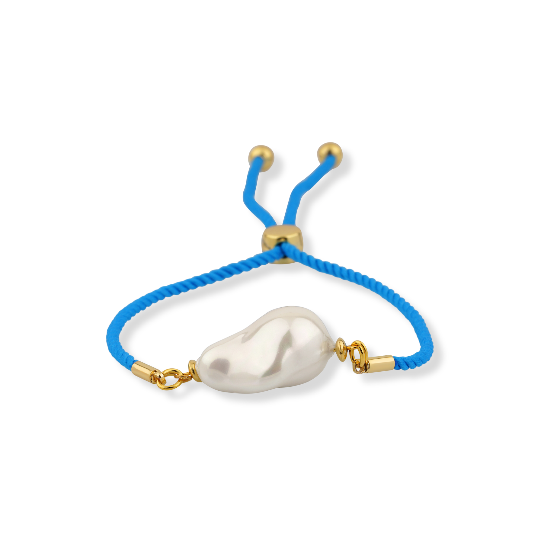 HARMONY STRAND BAROQUE PEARL BLUE BRACELET