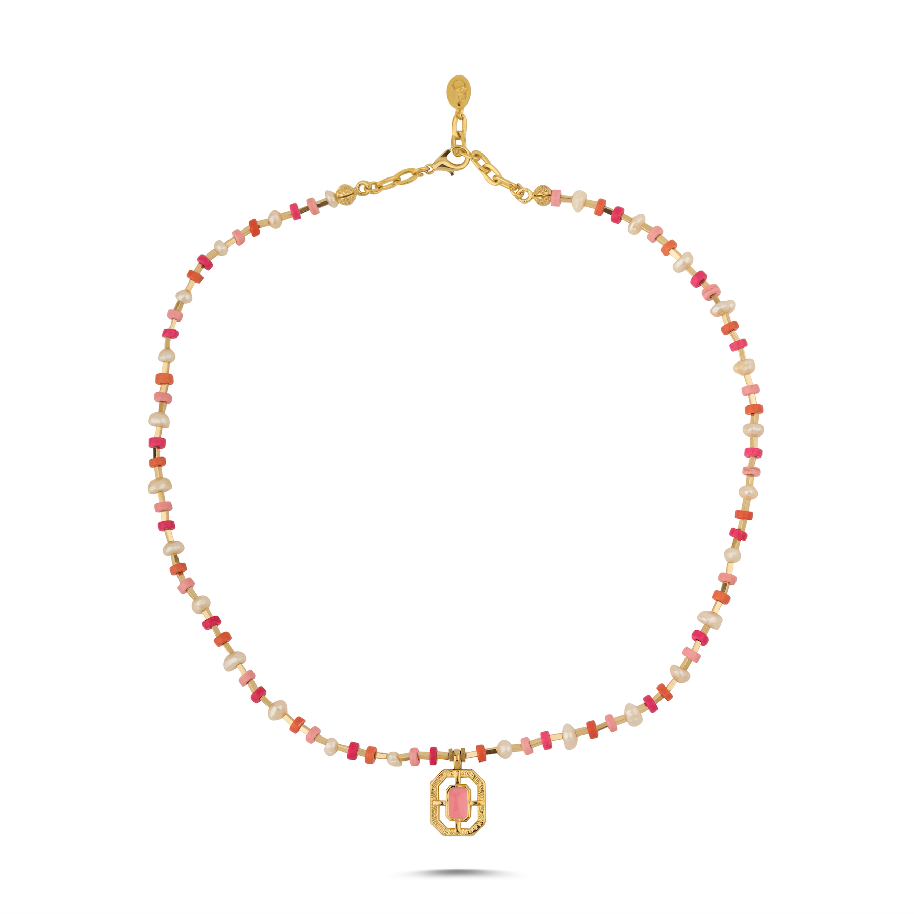 PINK SUNSET PEARL NECKLACE