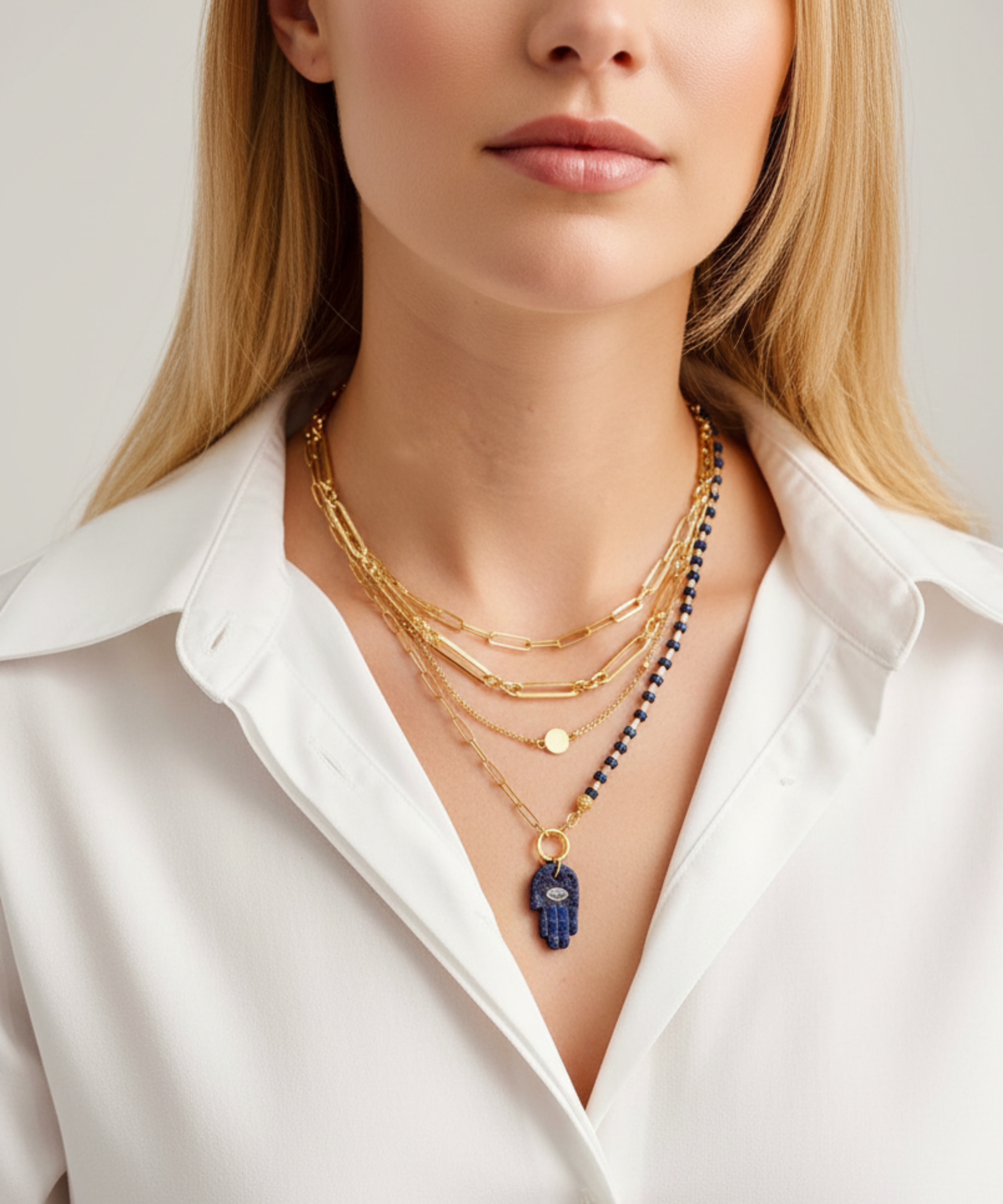 OLYMPIA CLIP CHAIN NECKLACE