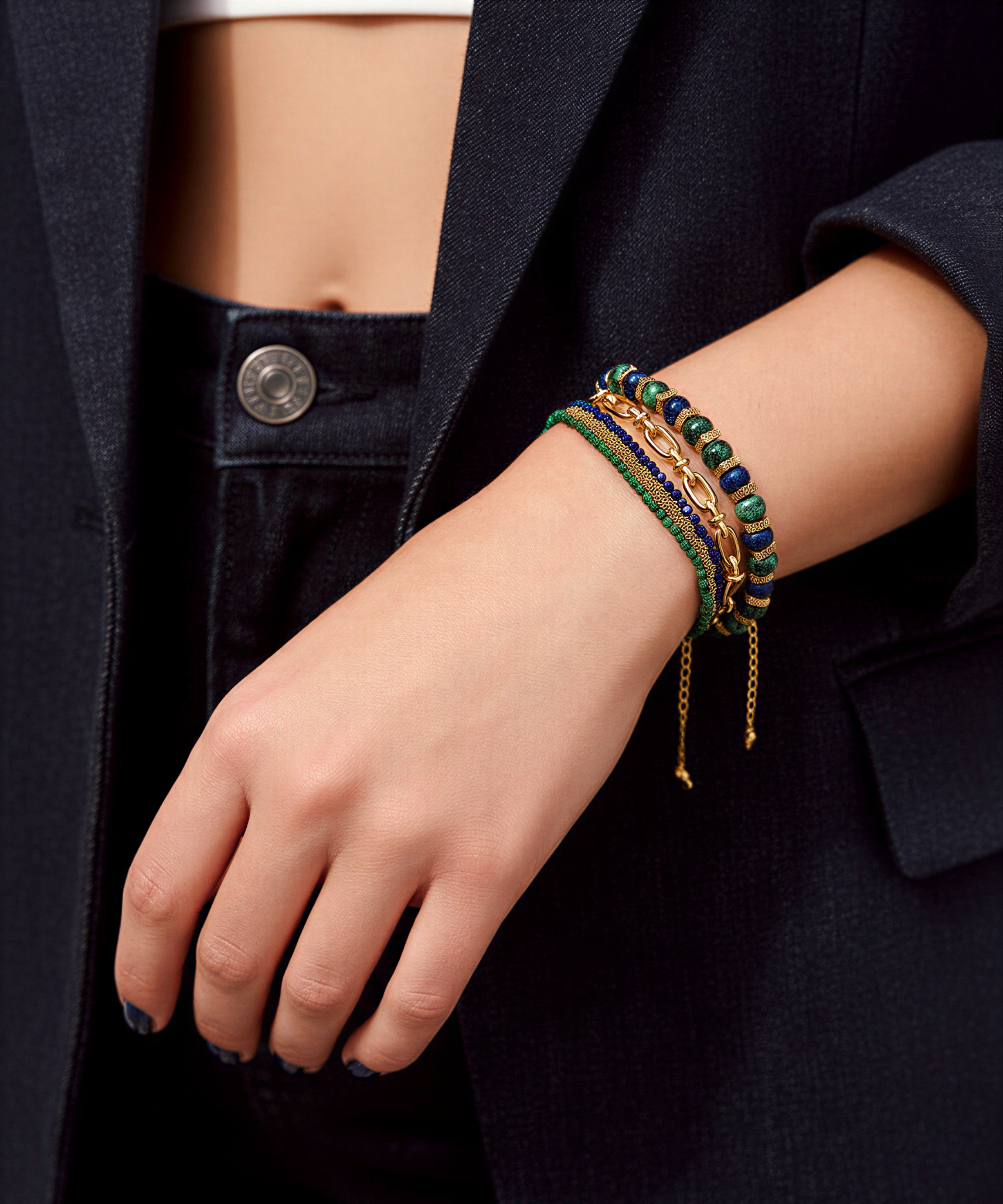 OLYMPIA OVAL CHAIN BRACELET