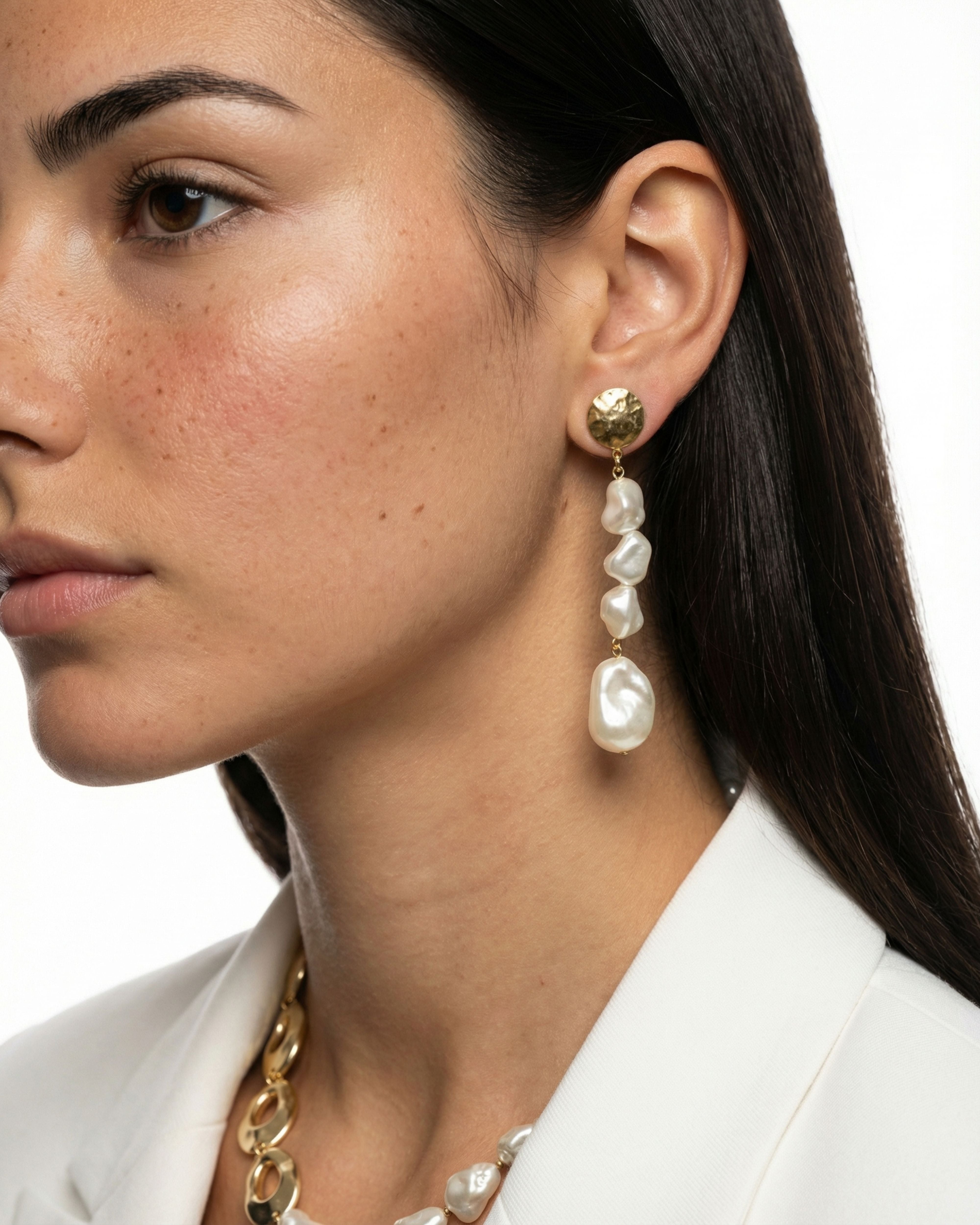 ROYAL DROP BAROQUE PEARL EARRINGS