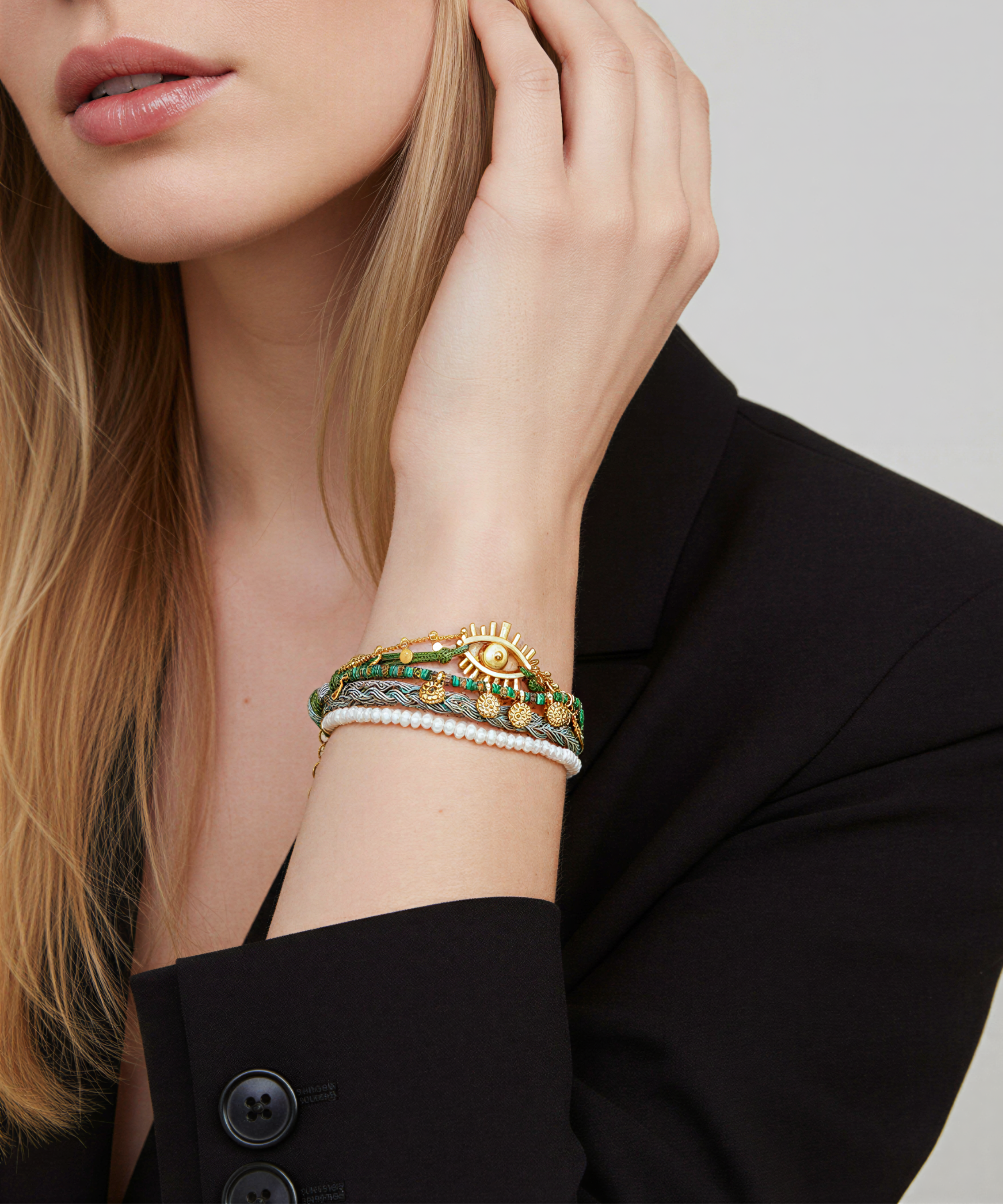 GYPSY GREEN PEARL BRACELET