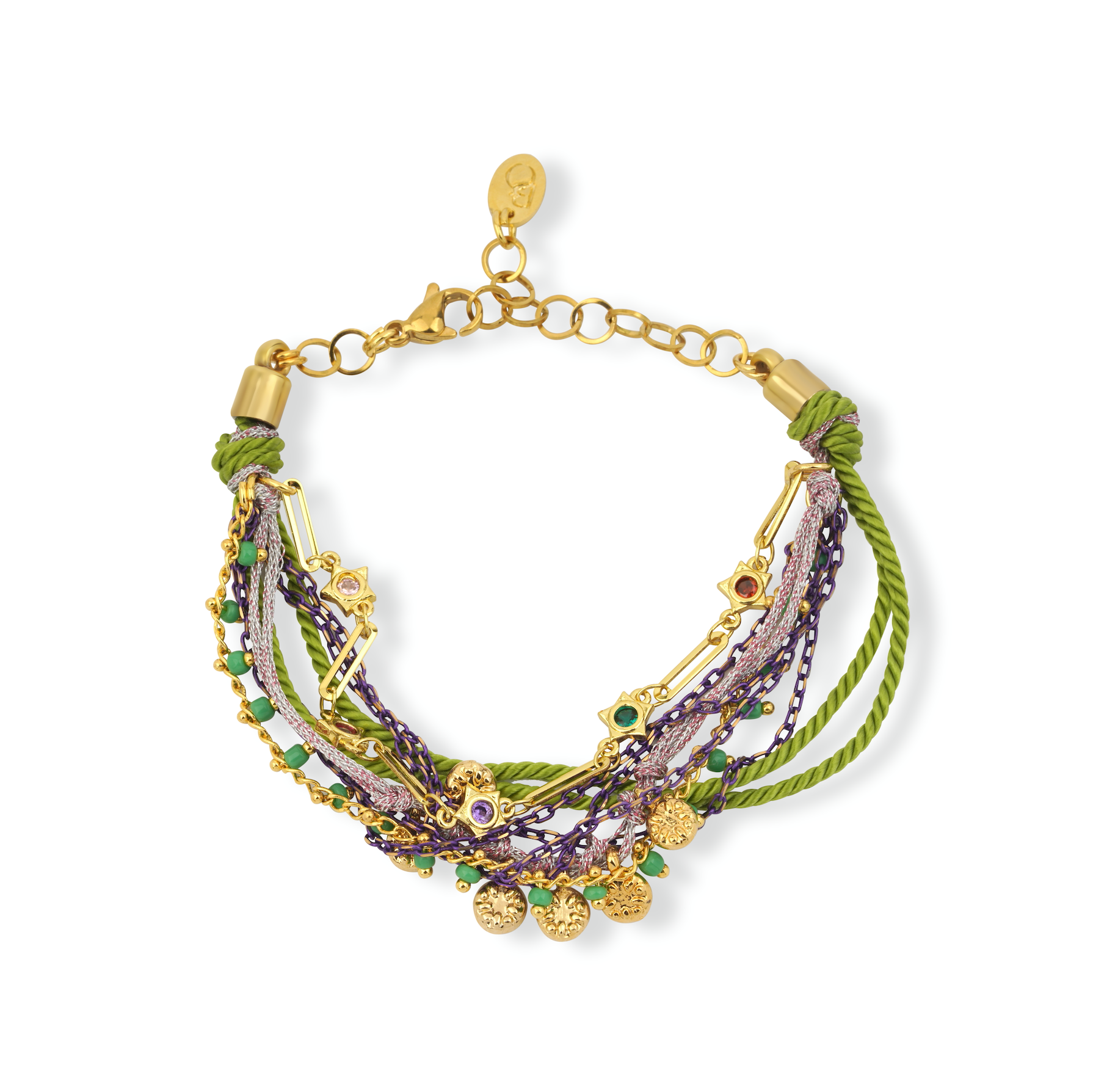 GYPSY PURPLE GREEN BRACELET