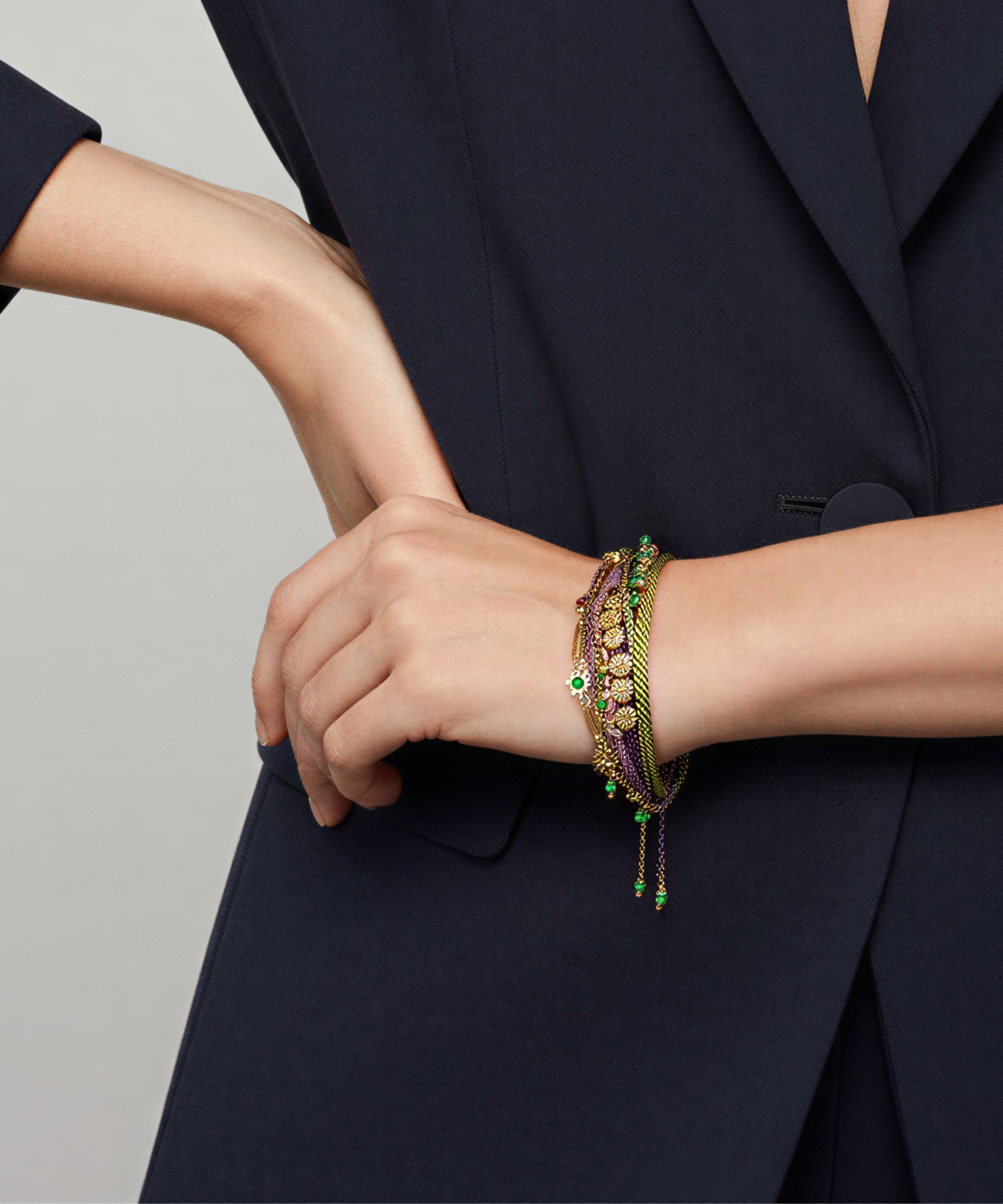 GYPSY PURPLE GREEN BRACELET