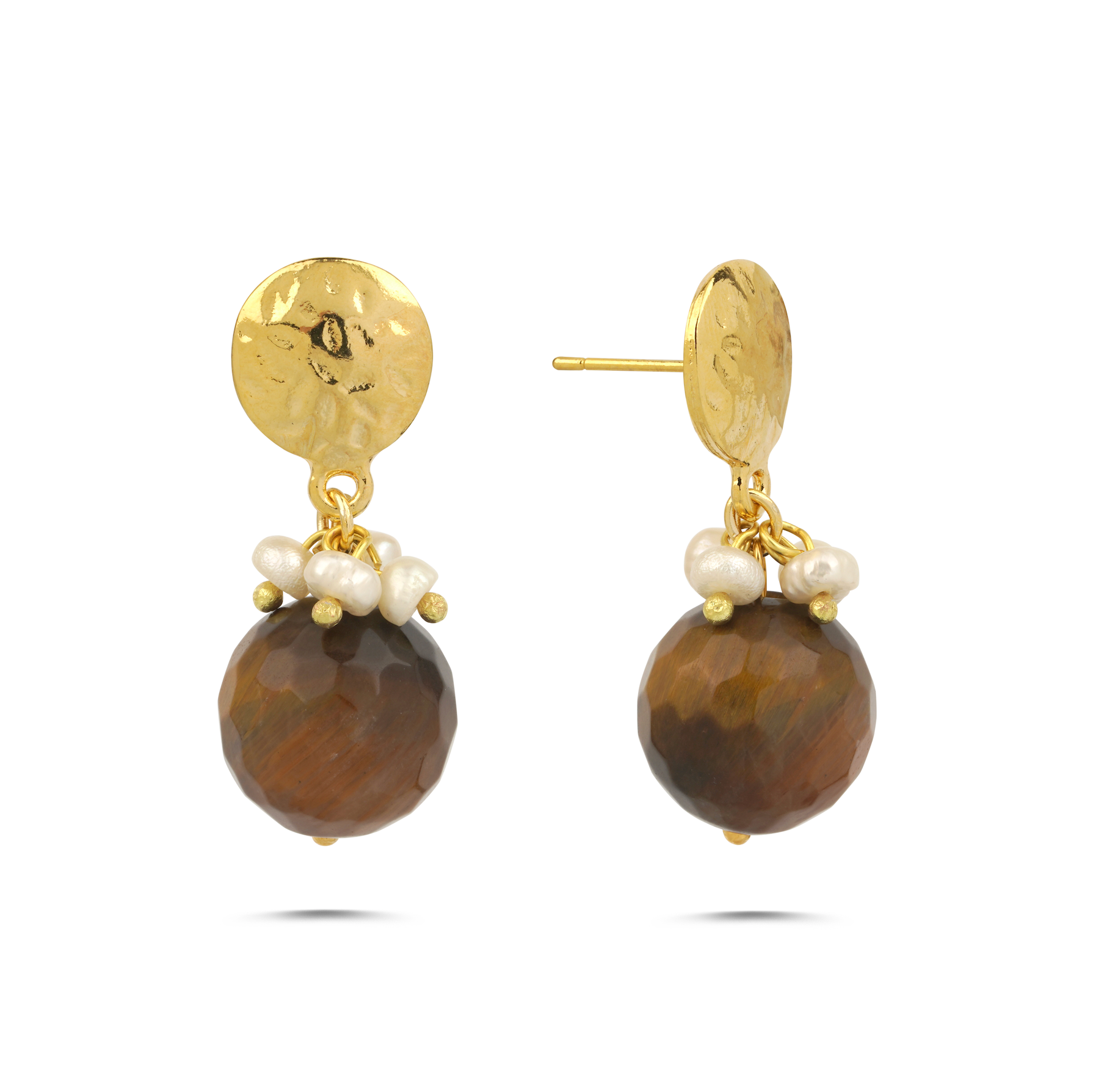 BONBON TIGER EYE EARRINGS