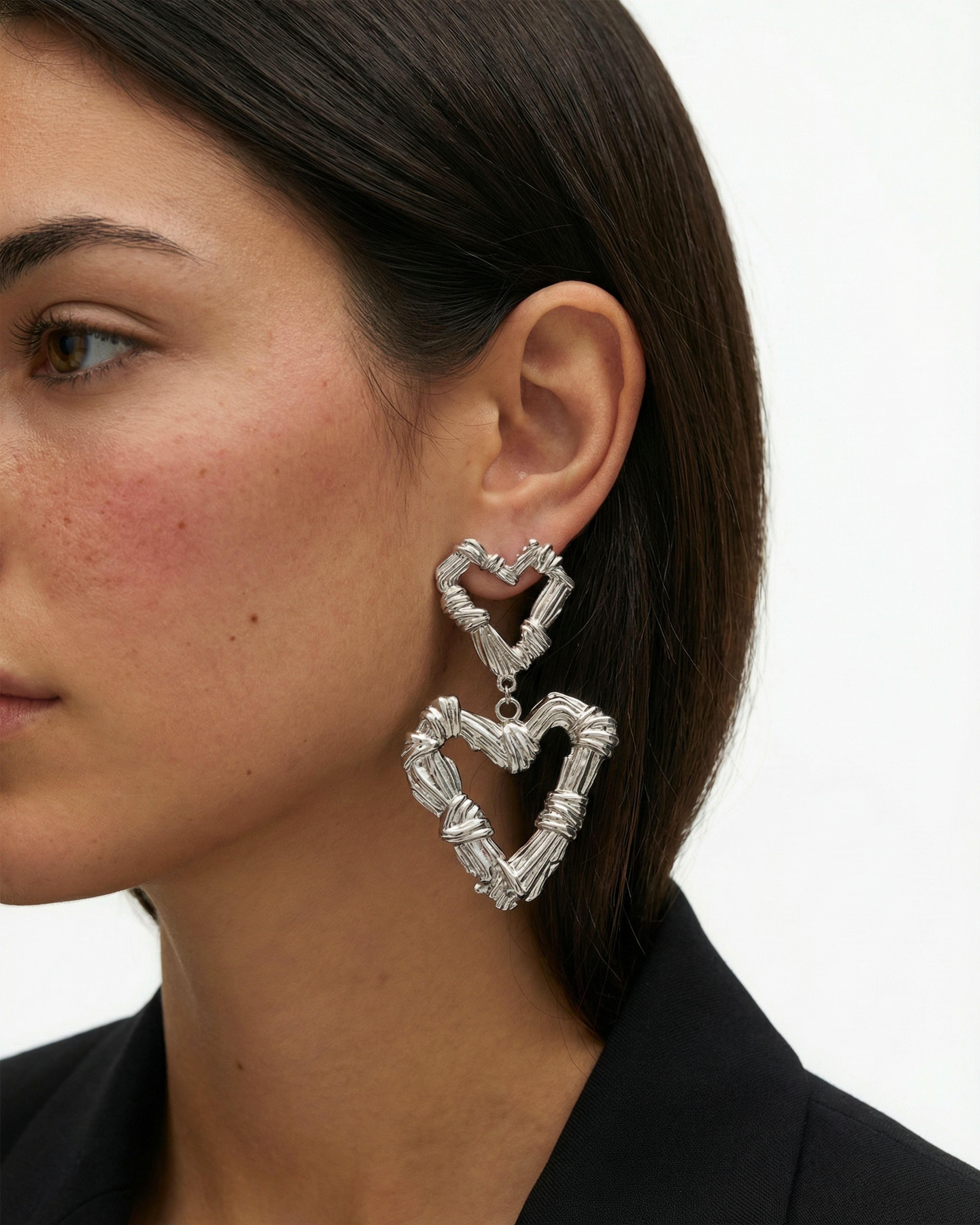 ETERNAL PULSE SILVER PLATED EARRINGS