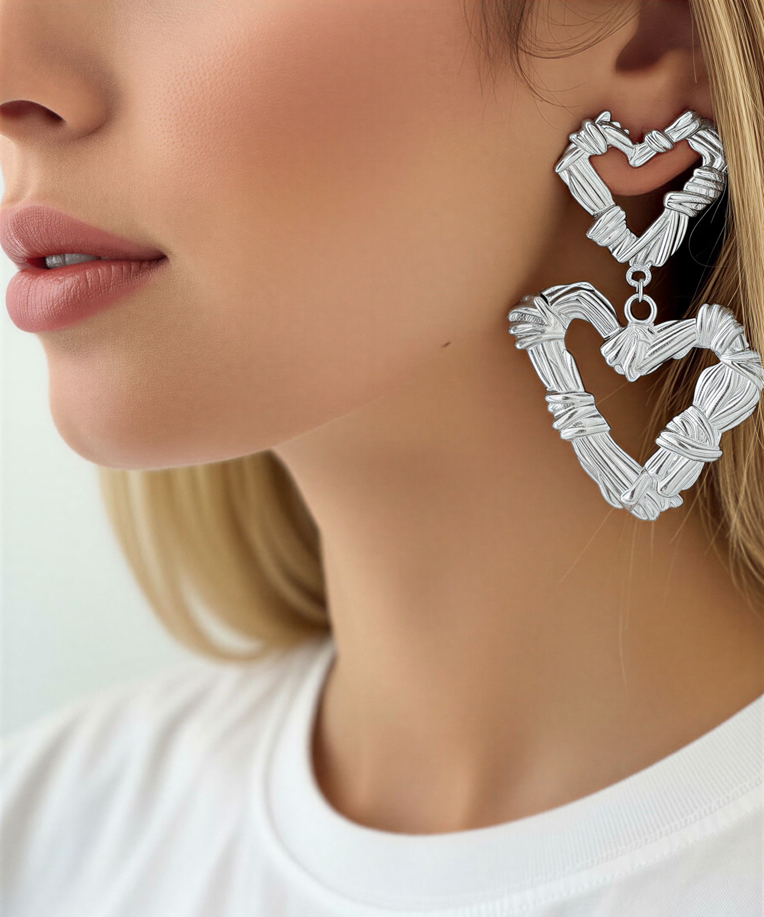 ETERNAL PULSE SILVER PLATED EARRINGS