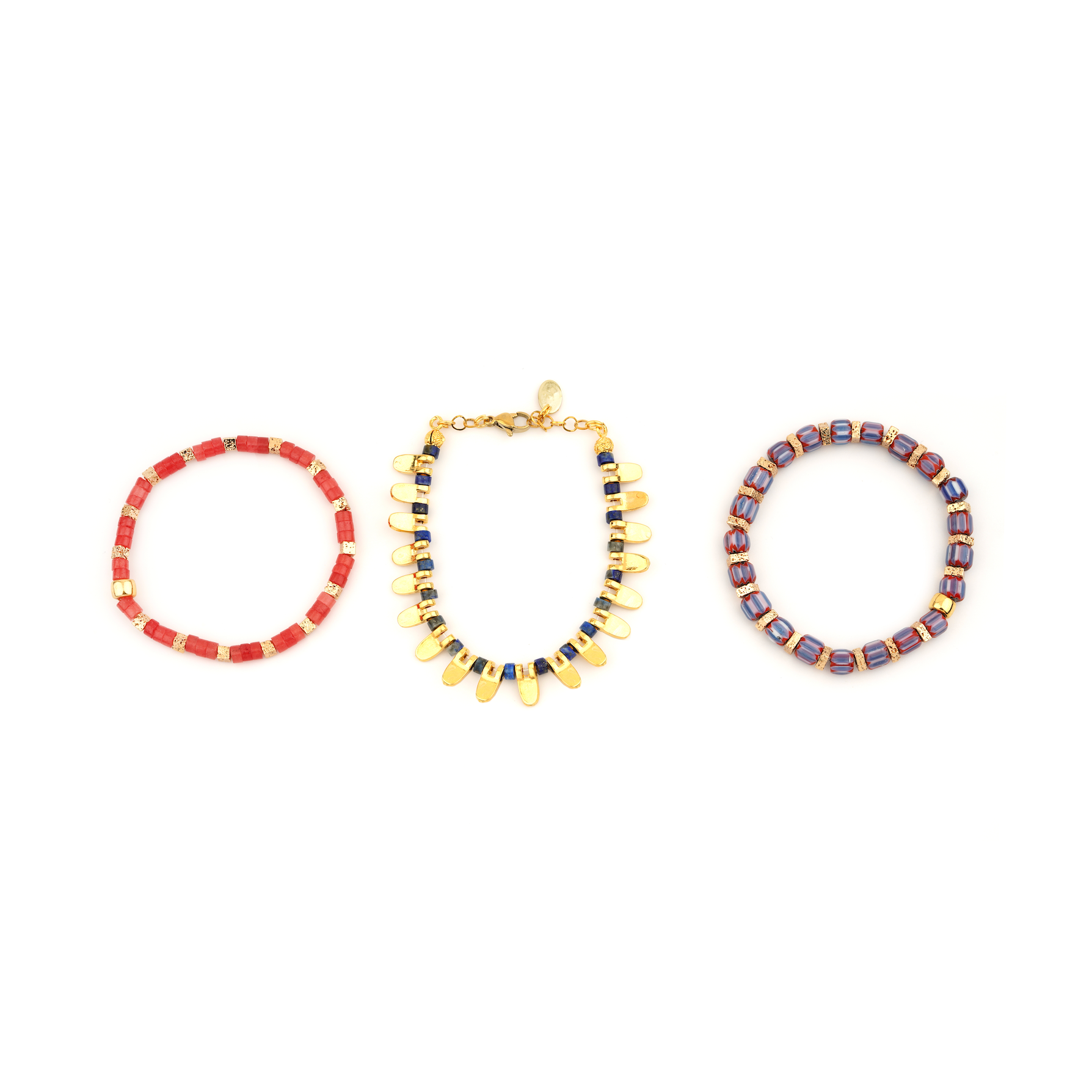 SPRING ESSENCE PINK BLUE BRACELET SET