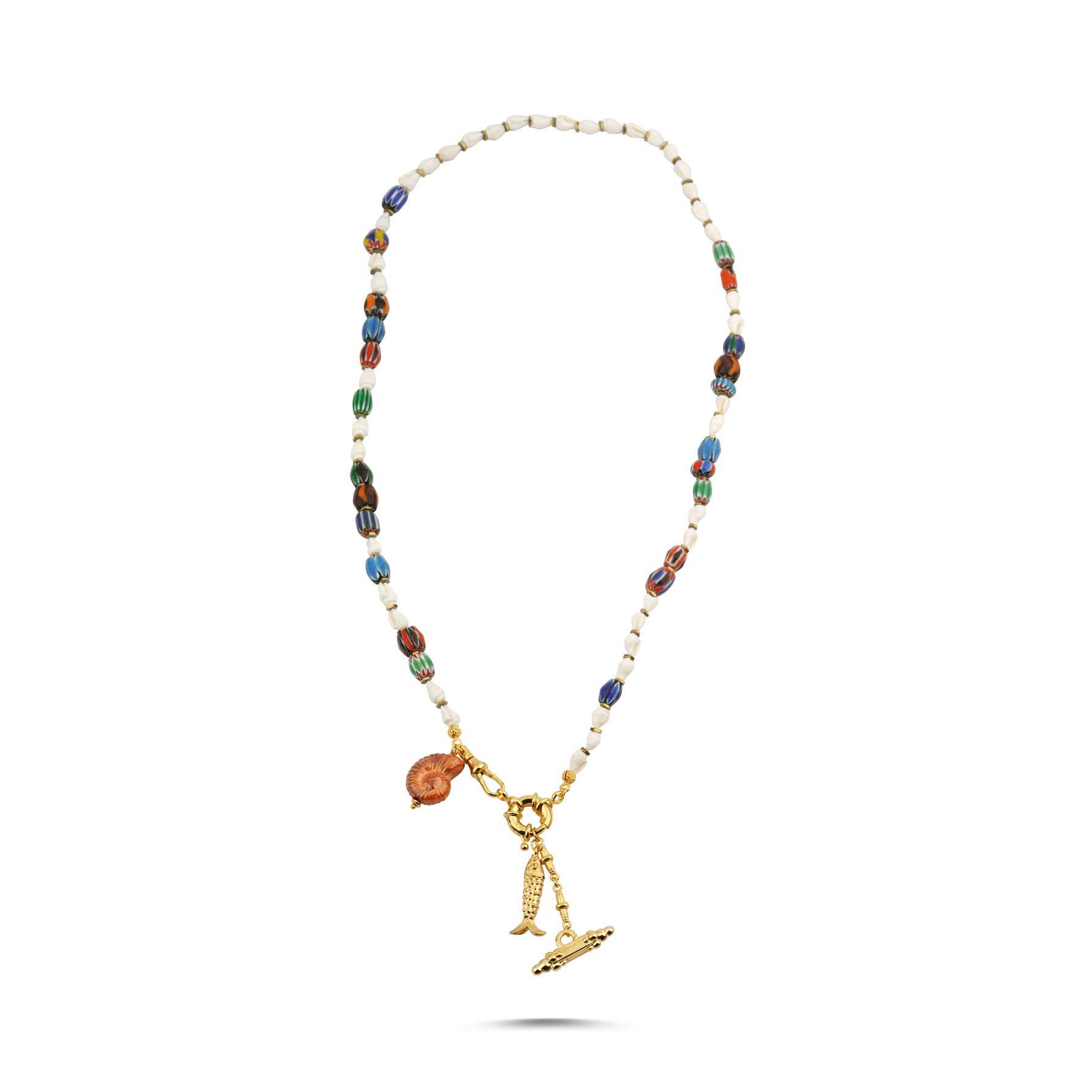 BOHO TIDE SEASHELL LONG NECKLACE