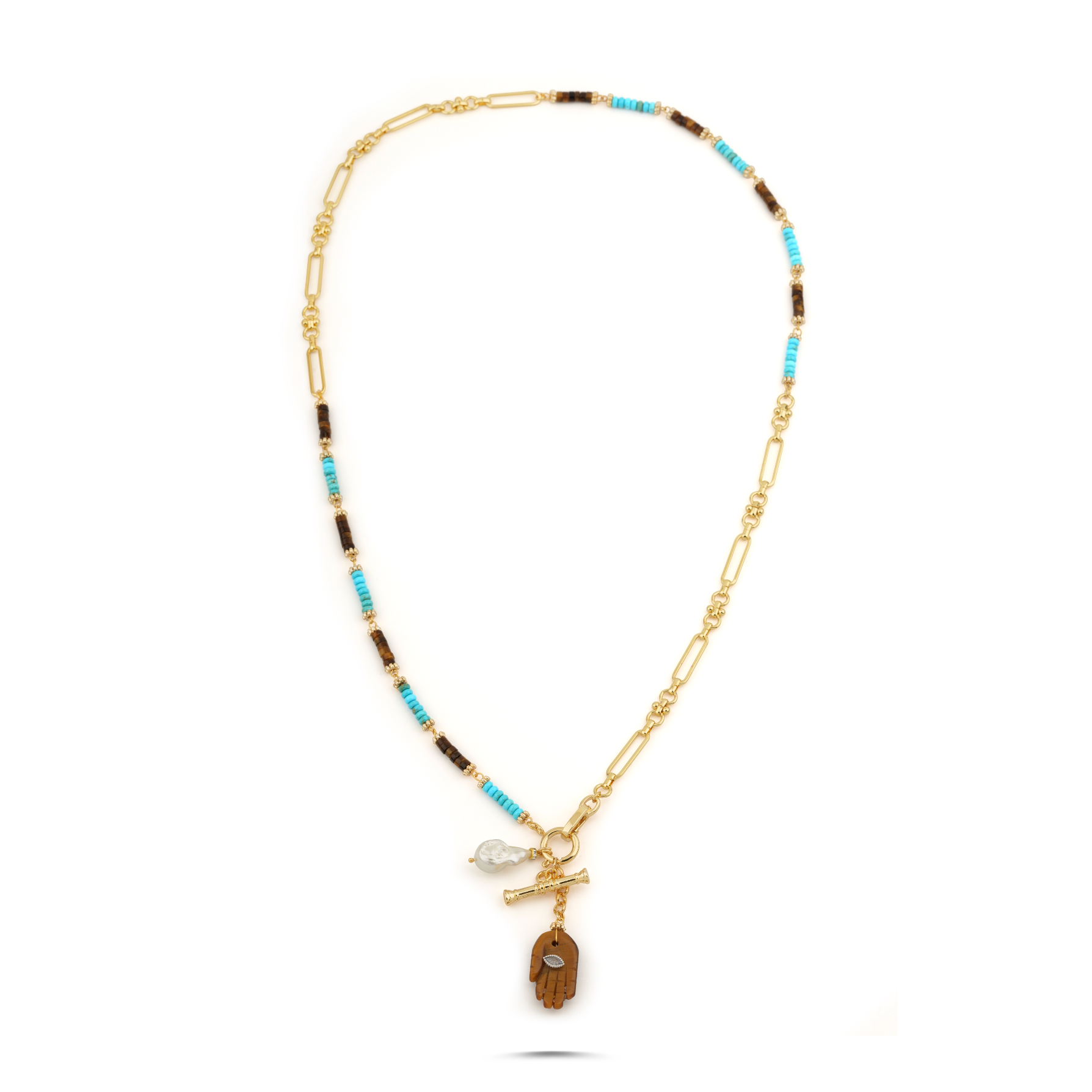 YOUR SIDE MARBELLA HAMSA NECKLACE