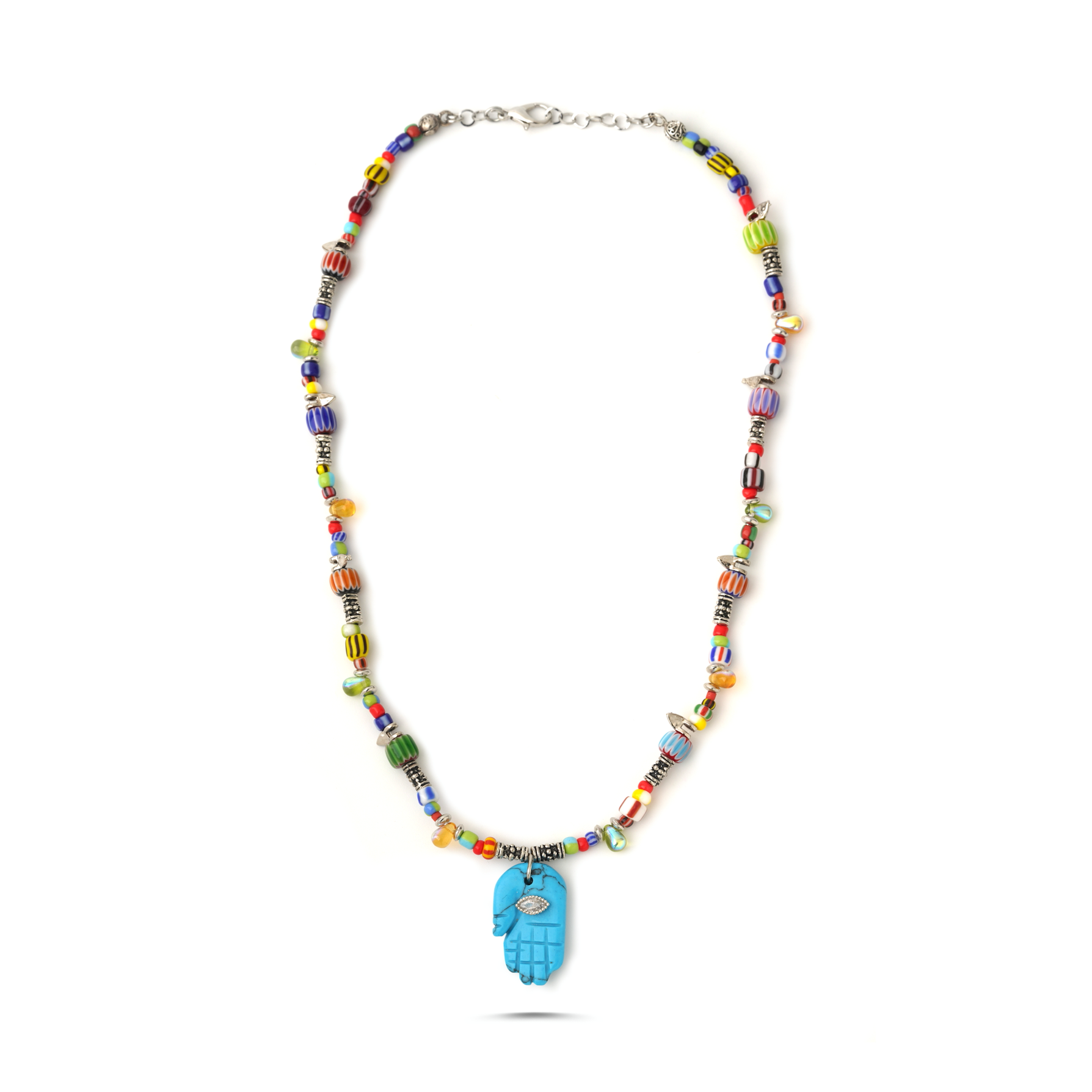 HAMSA HARMONY MULTICOLOR NECKLACE