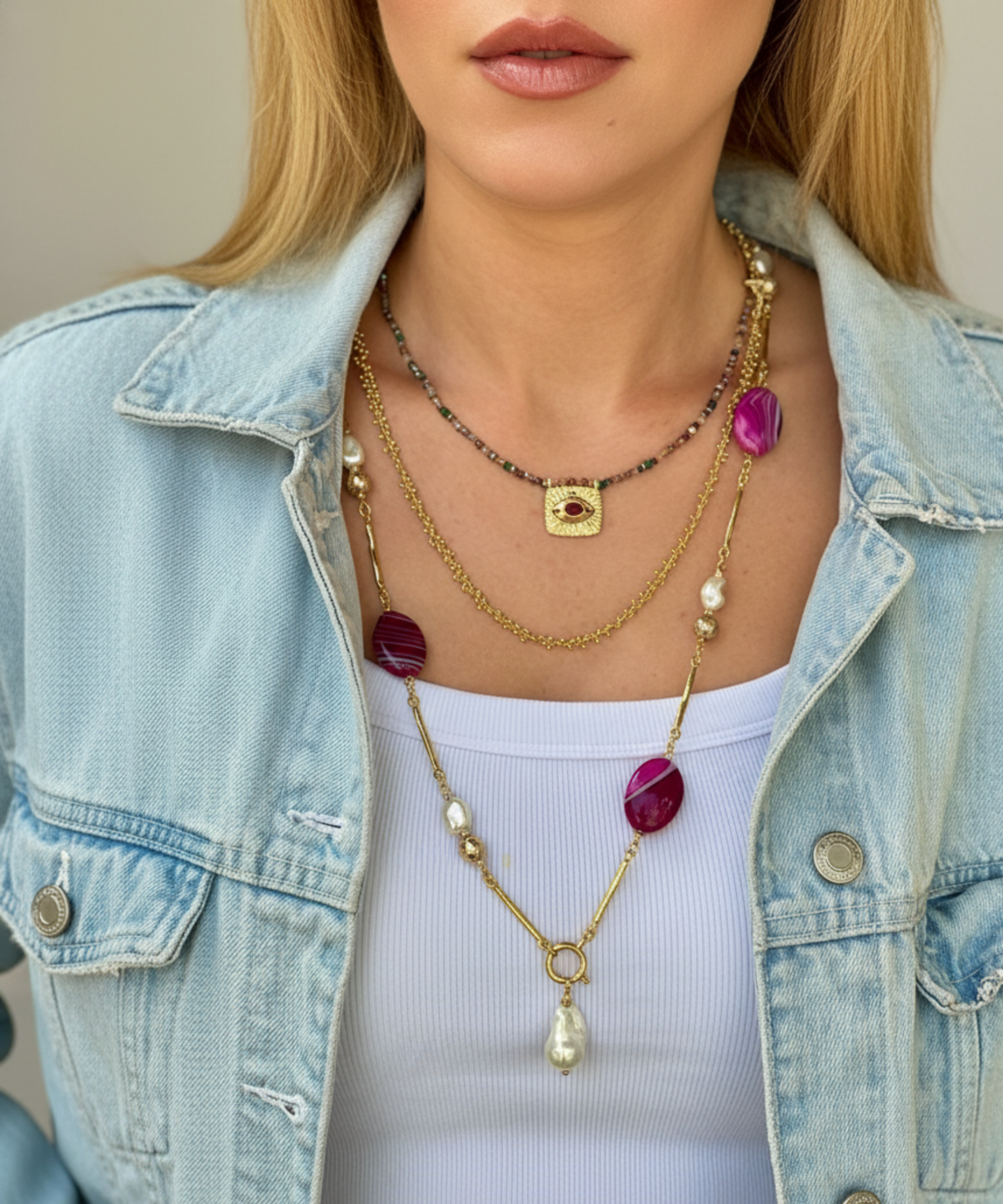 DEEP EYE MULTICOLOR NECKLACE