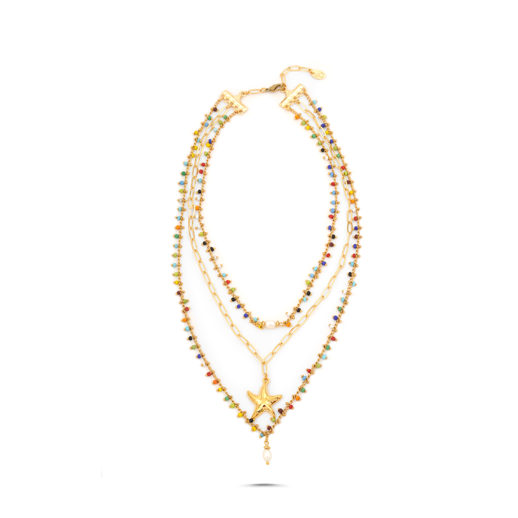 GYPSY CHAIN LOVE MULTICOLOR NECKLACE