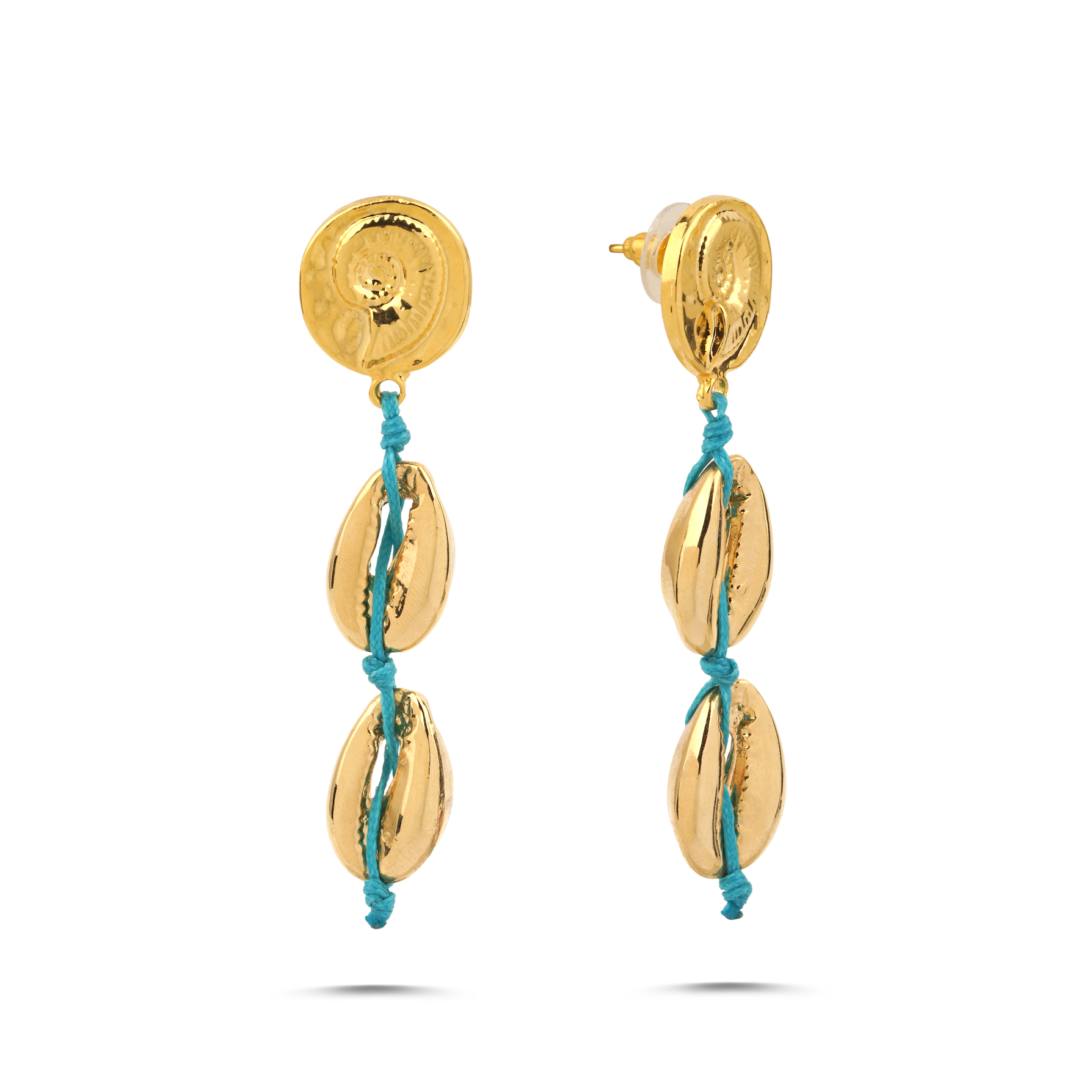 GOLDEN TIDE SEASHELL EARRINGS