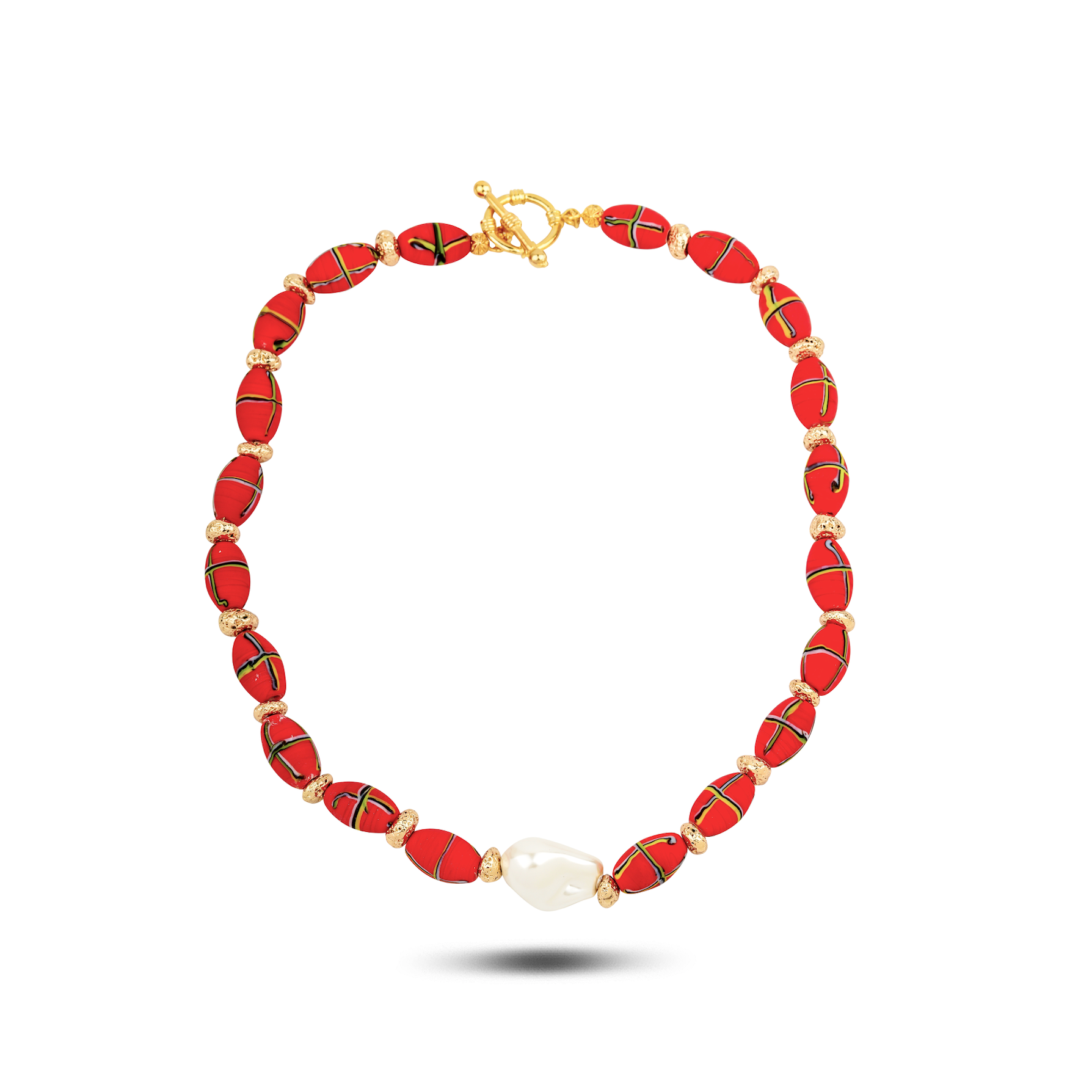 INDIAN SUMMER RED NECKLACE