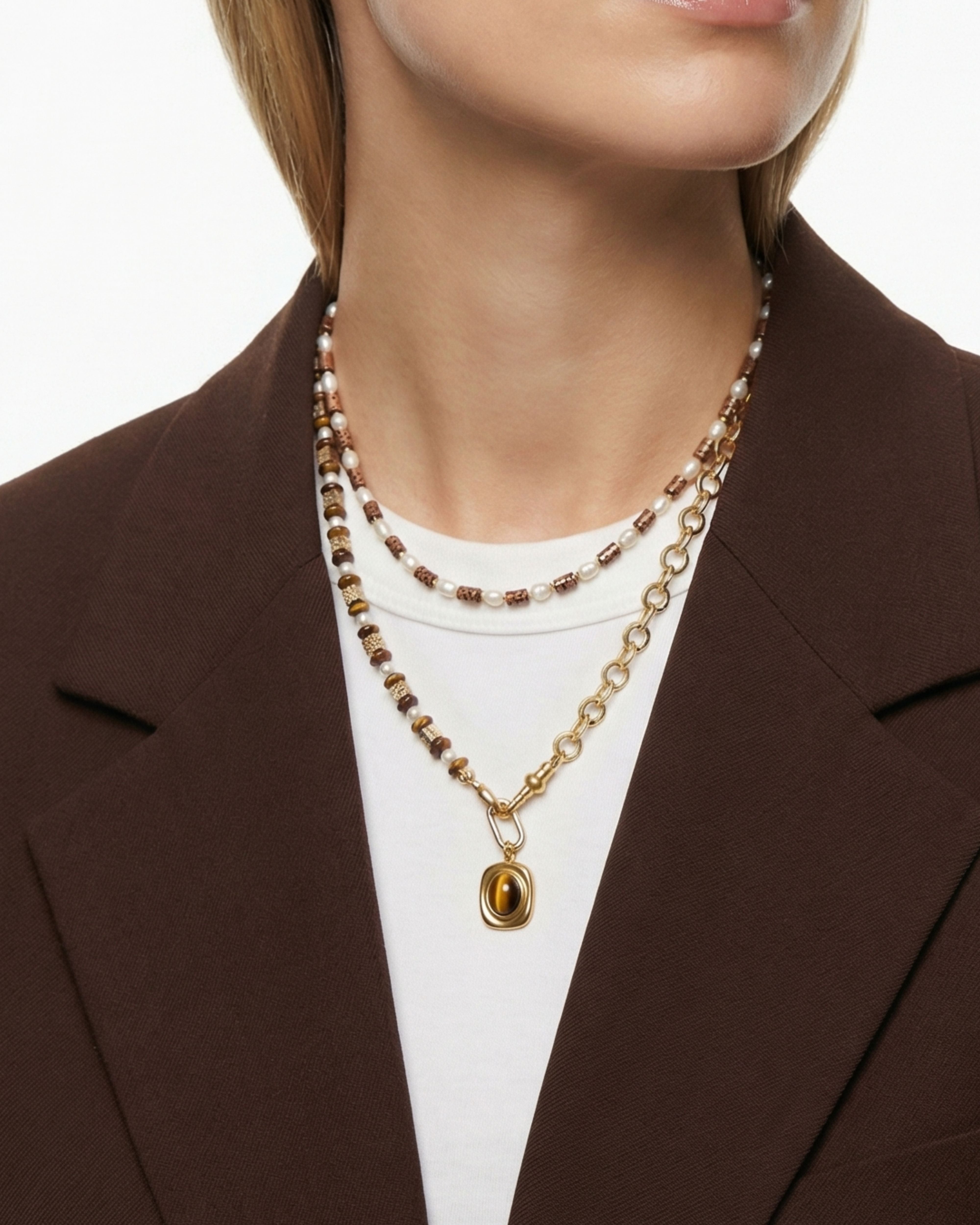 YOUR SIDE AMBER NECKLACE