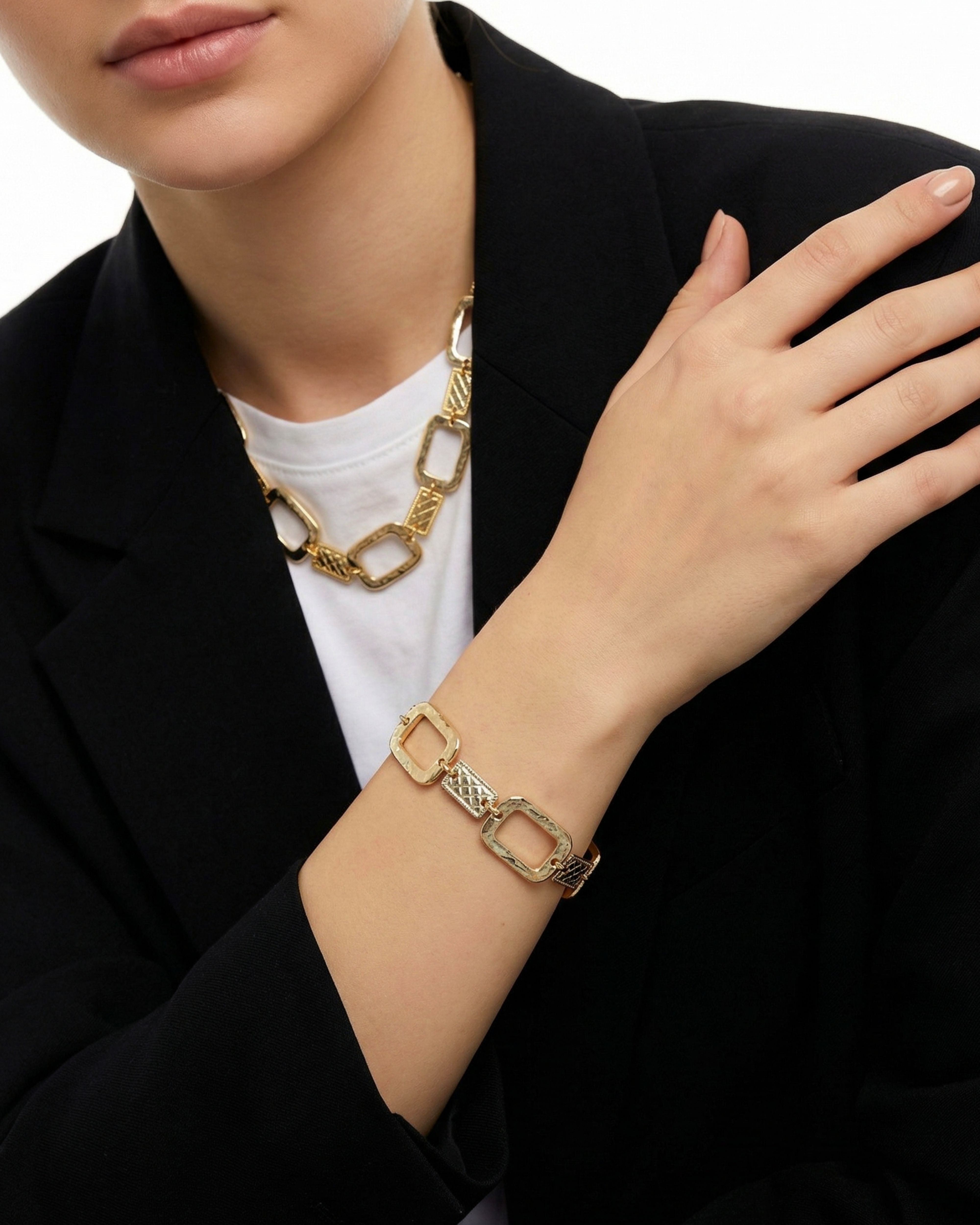 GOLDEN FRAME GOLD PLATED BRACELET