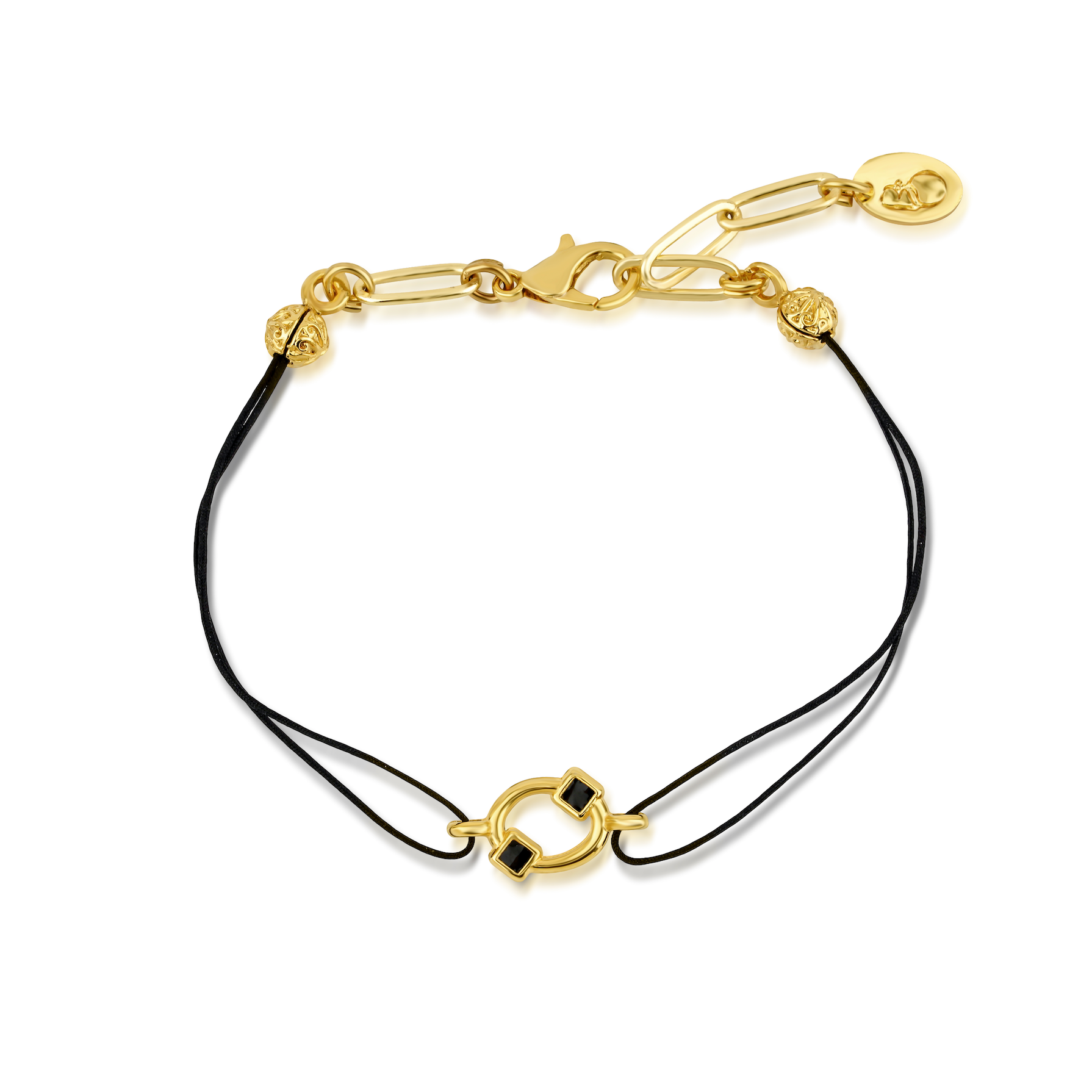 BLACK HALO ROPE BRACELET