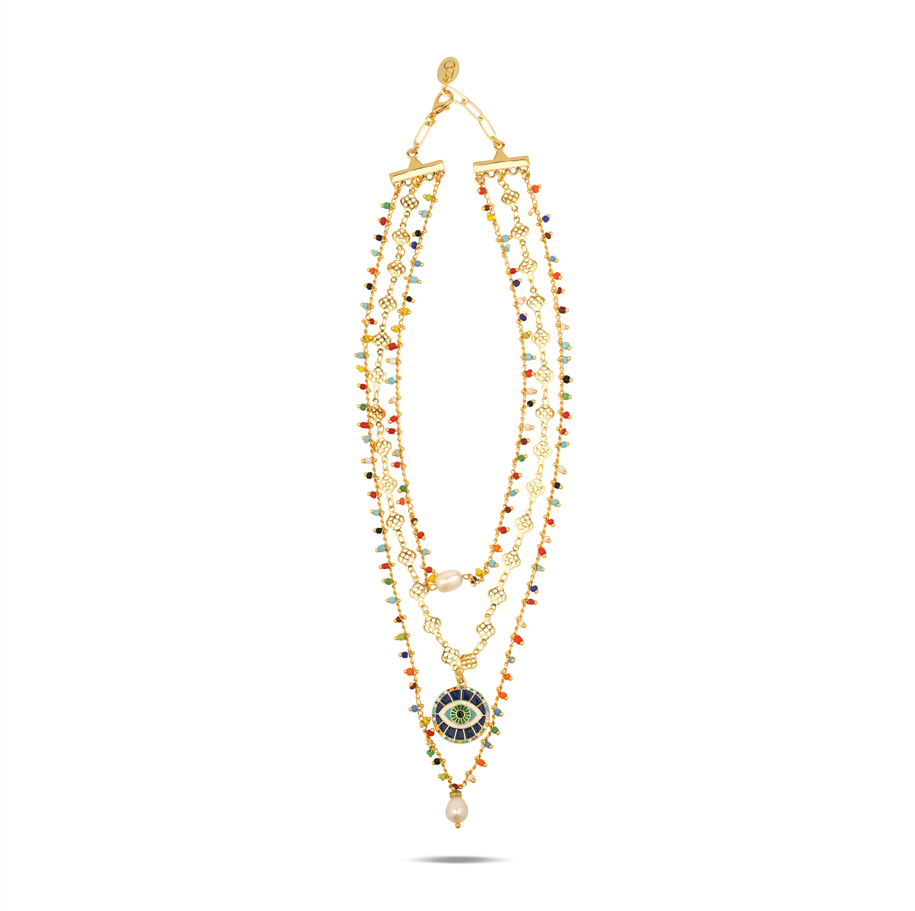 GUARDIAN EVIL EYE LAYERED NECKLACE