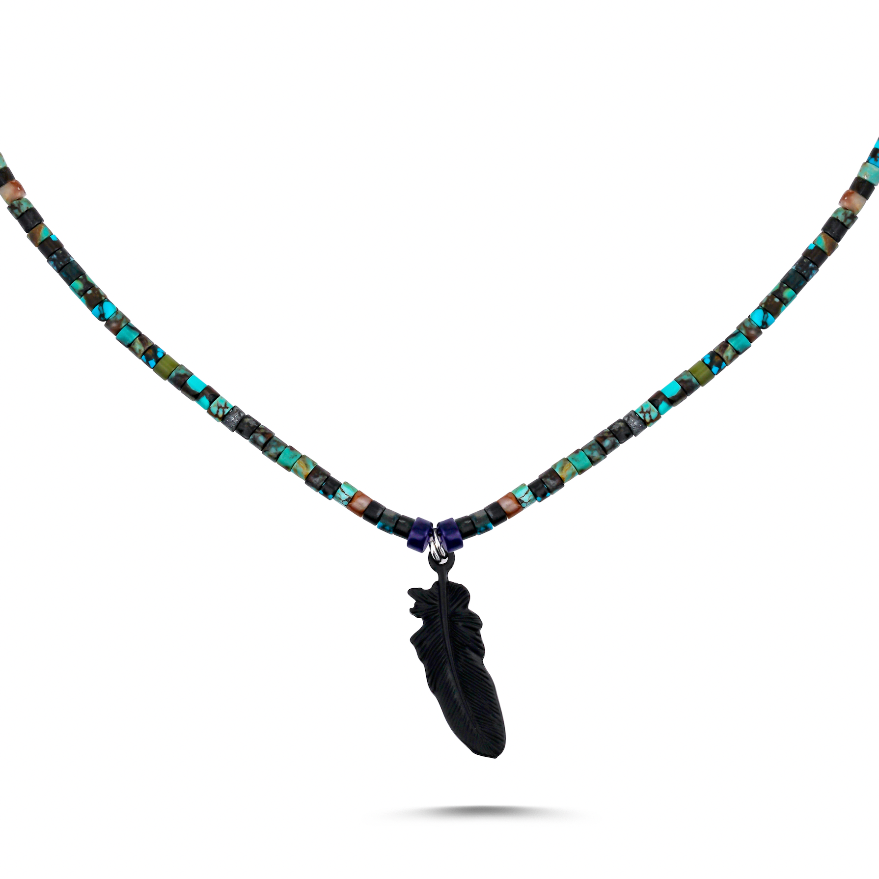 MILOS NATURAL STONE LONG NECKLACE
