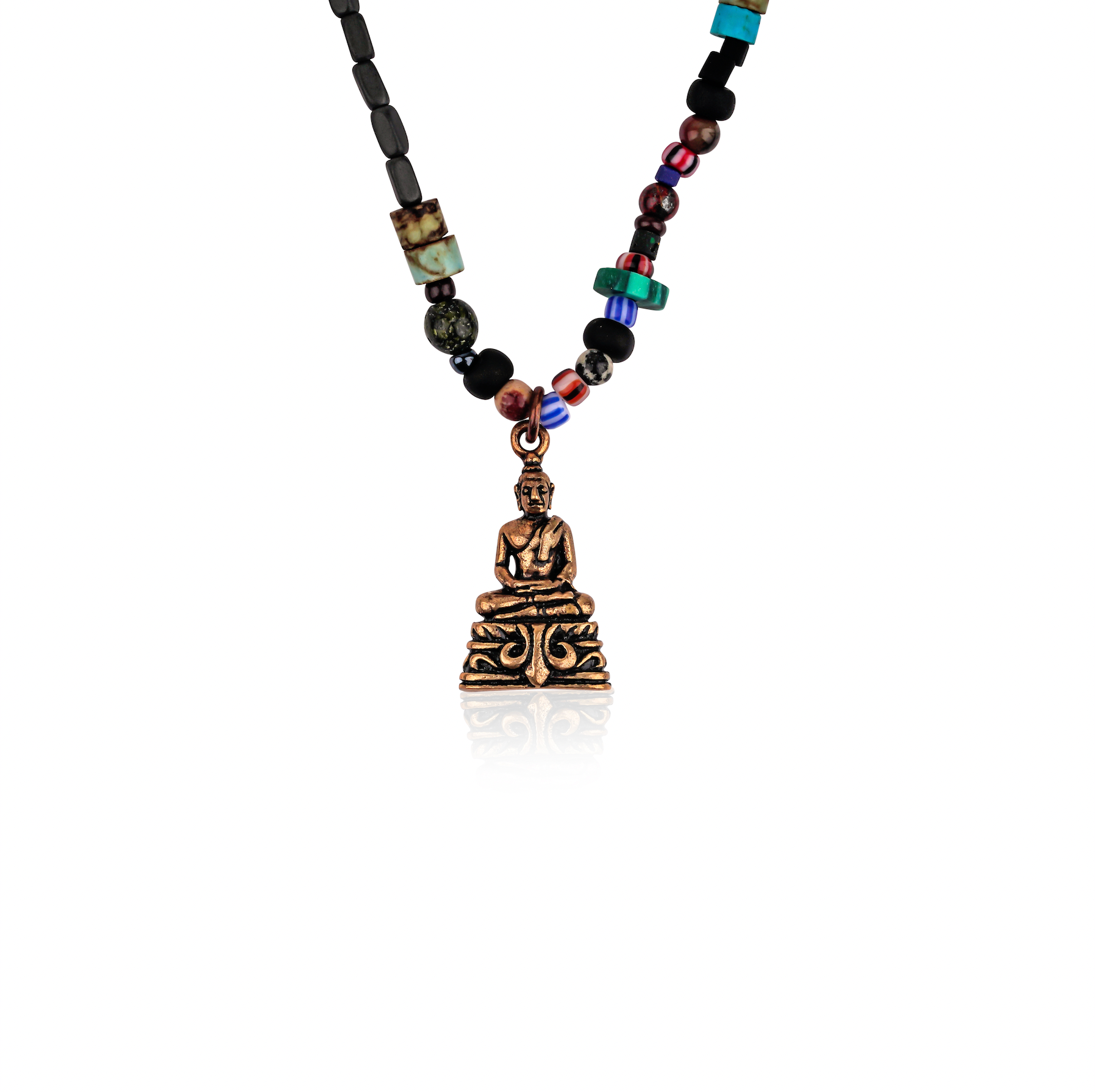 KARMA NATURAL STONE LONG NECKLACE