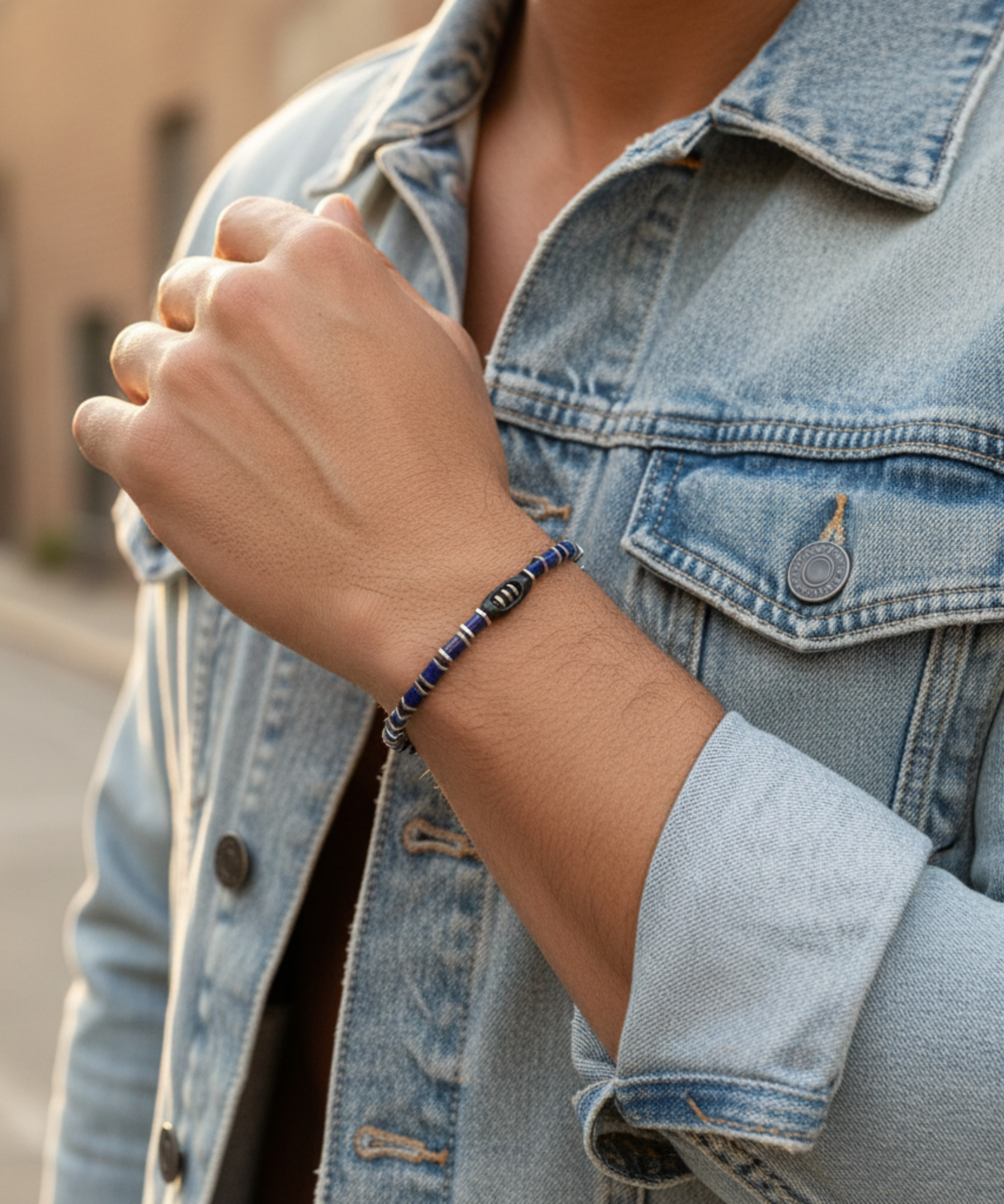 ATLAS INDIGO DOĞAL TAŞ BİLEKLİK