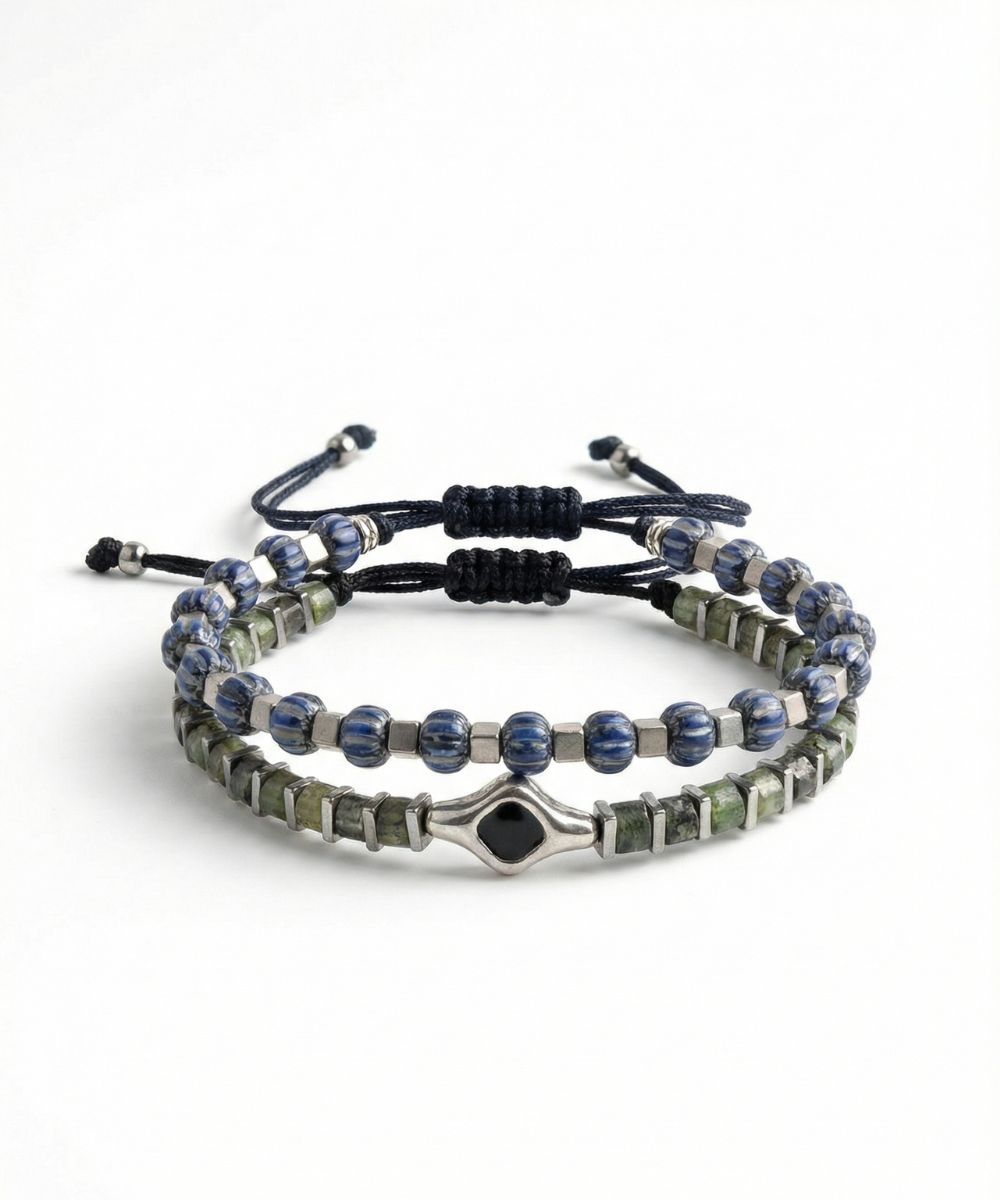 MIDNIGHT SILVER BİLEKLİK SETİ