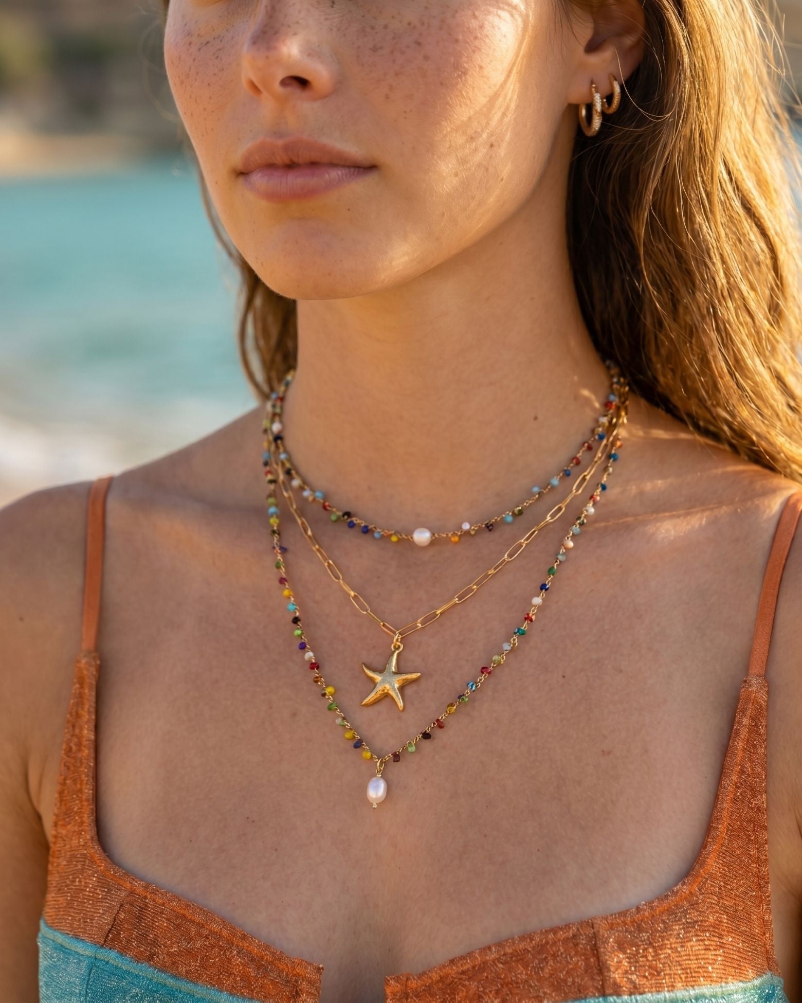 GYPSY CHAIN LOVE MULTICOLOR NECKLACE