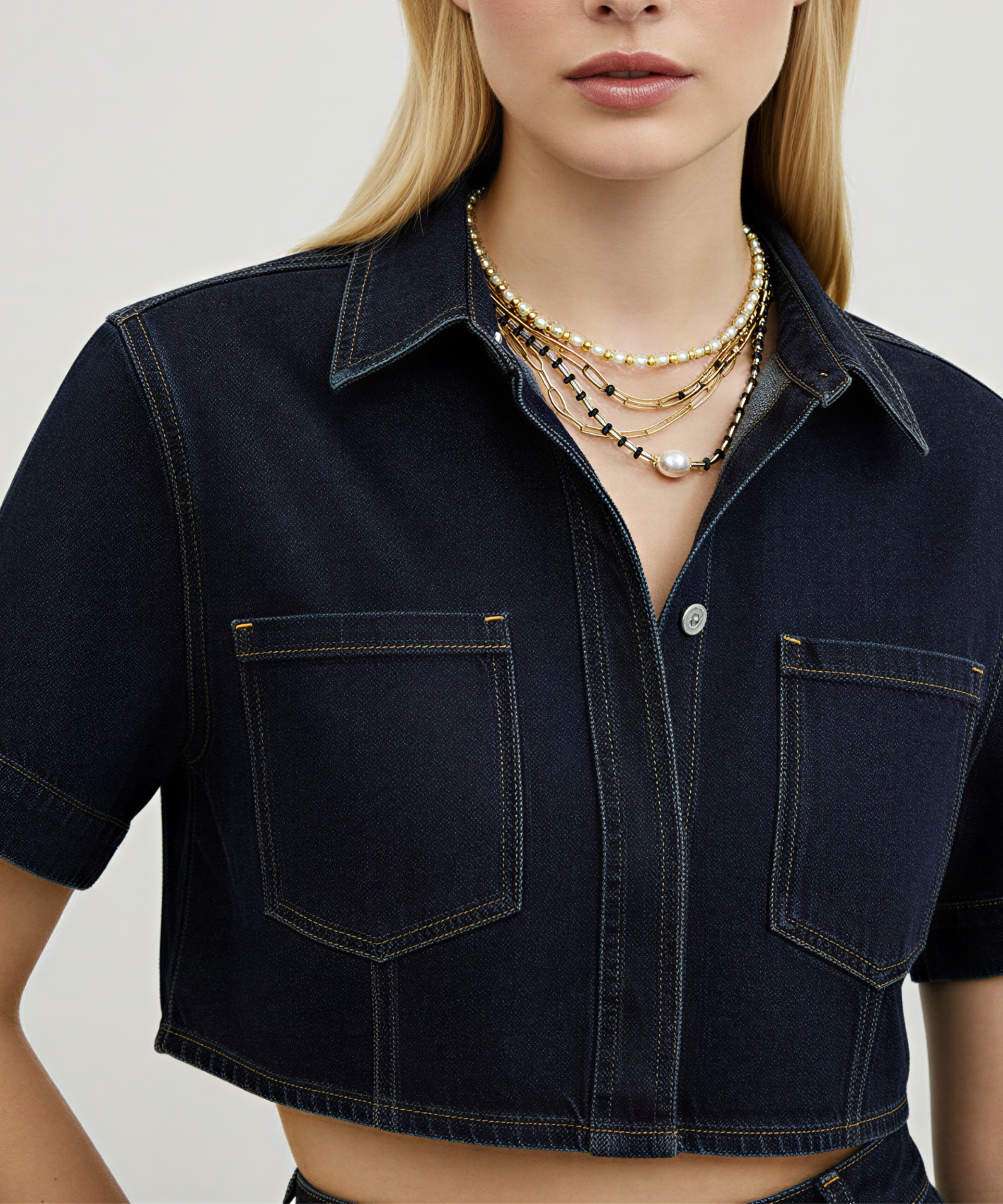 LAPIS LOVE PEARL NECKLACE