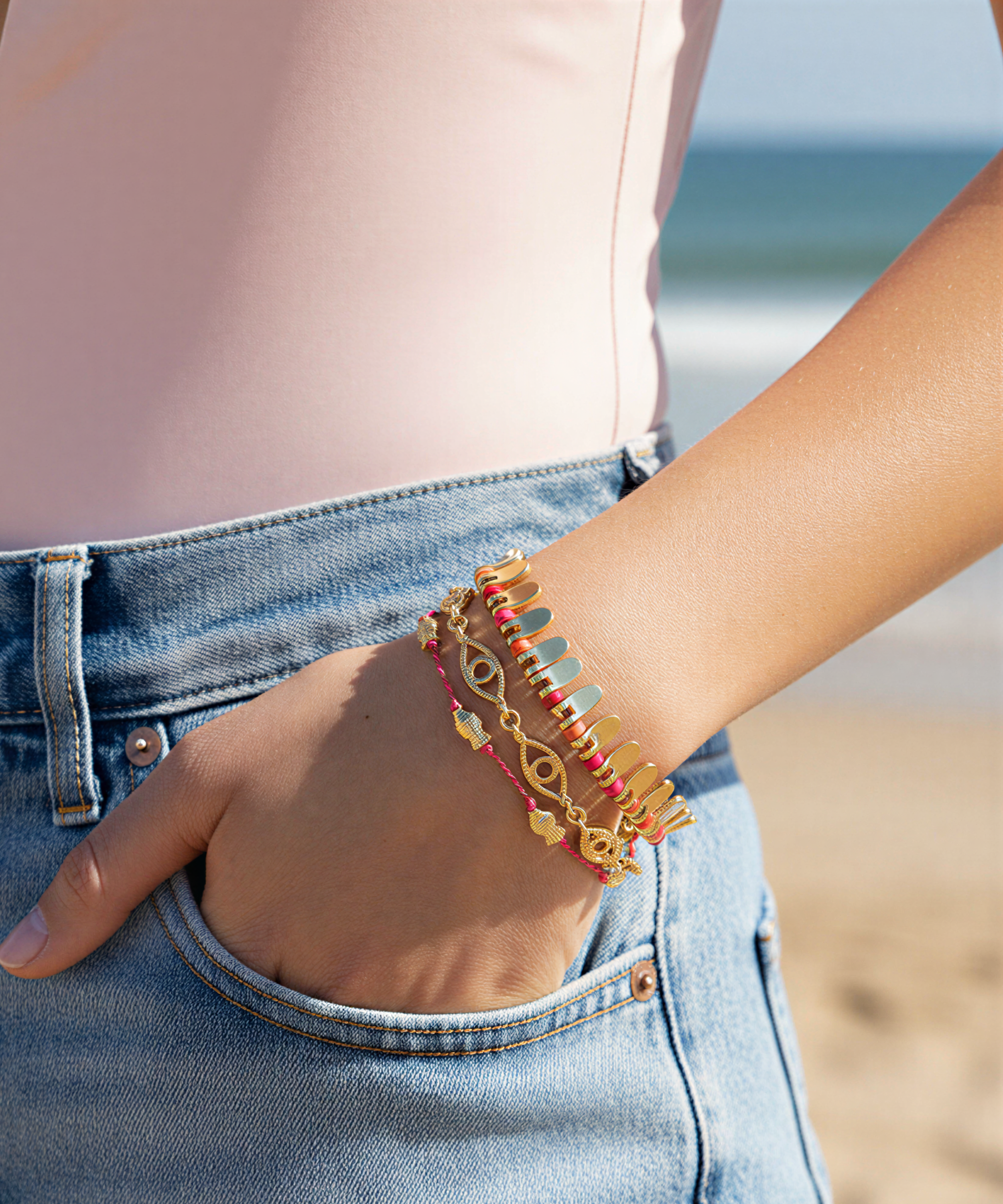 ETERNAL GAZE GOLD PLATED BRACELET