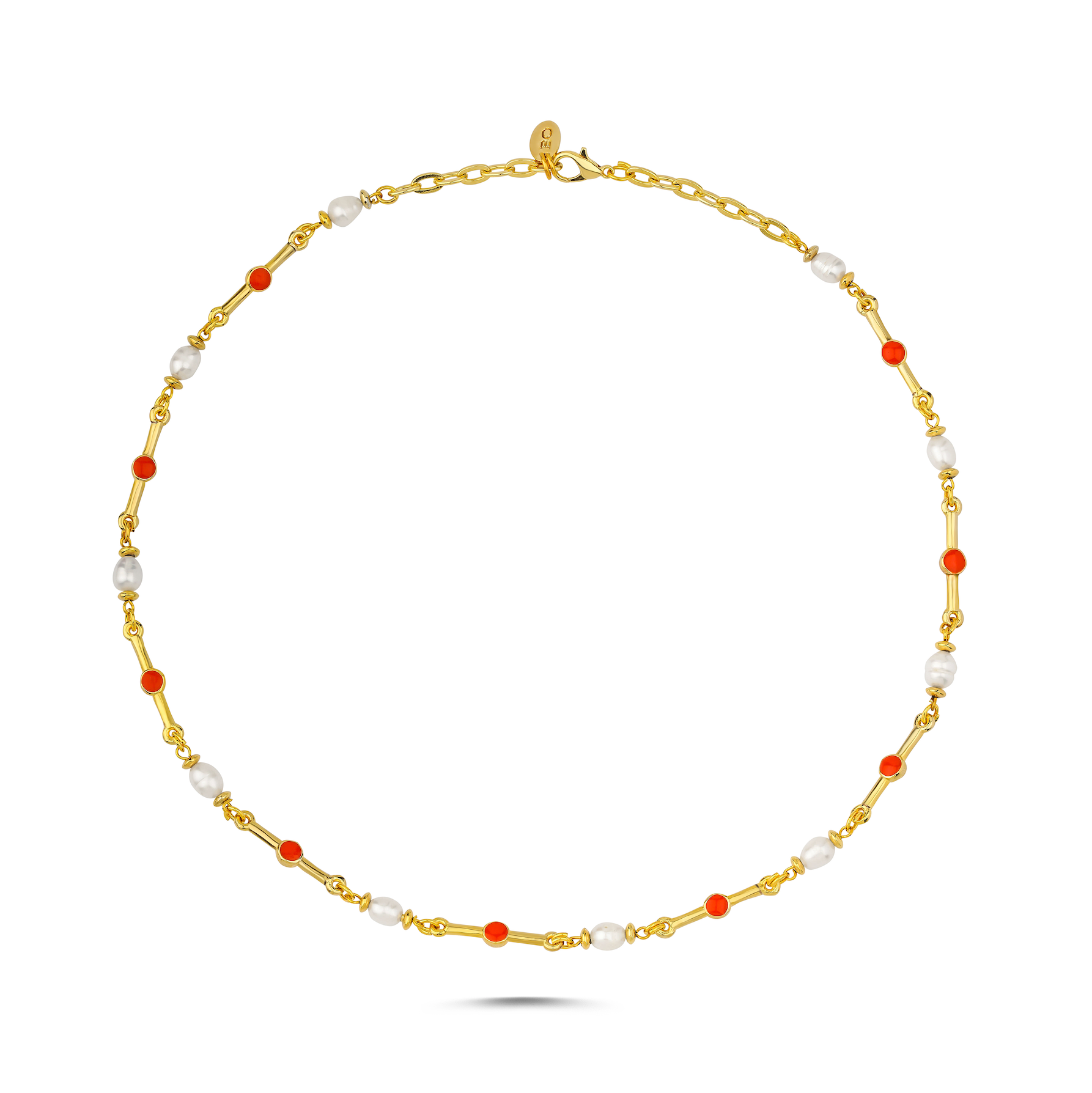 LAGUNA CORAL PEARL NECKLACE