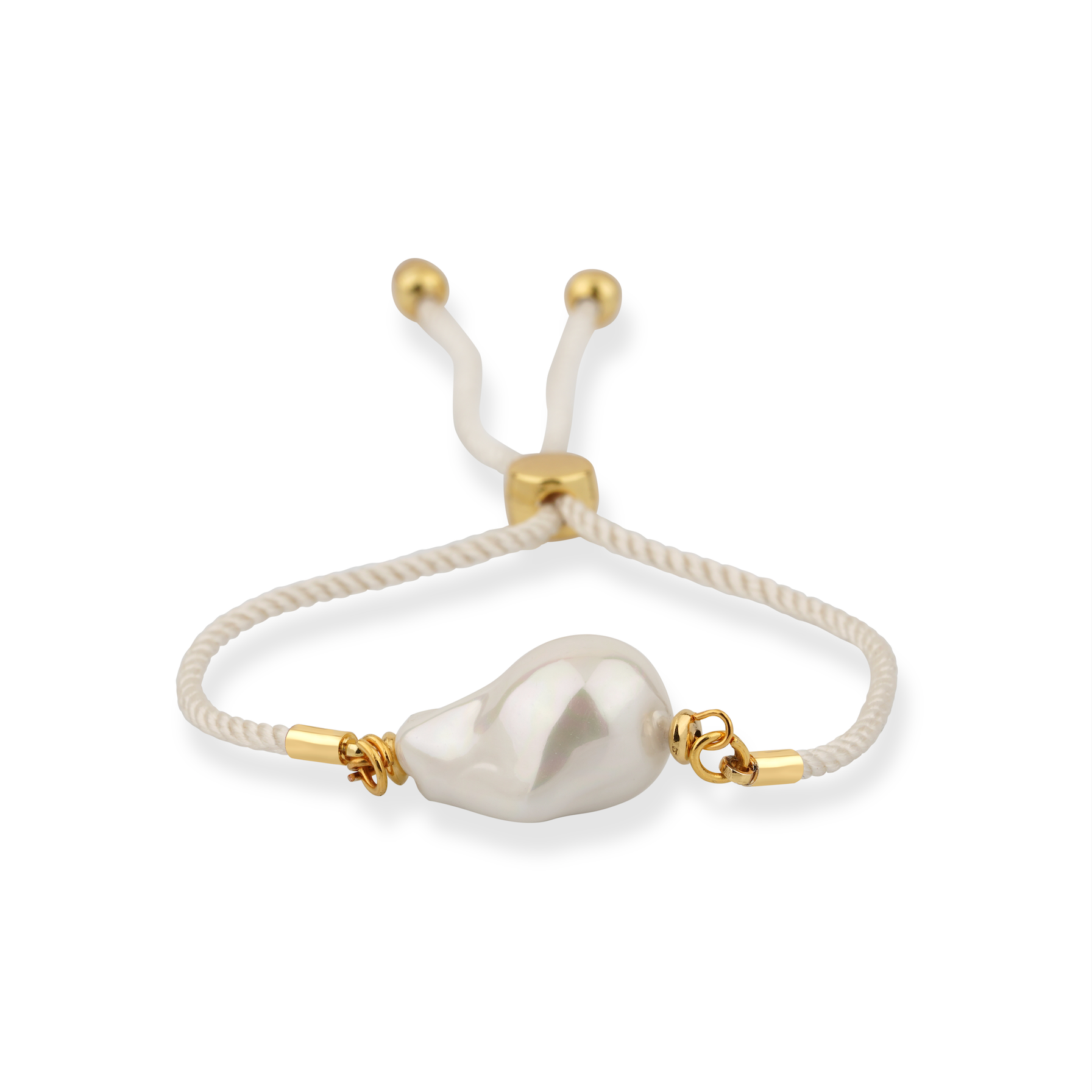 HARMONY STRAND BAROQUE PEARL WHITE BRACELET