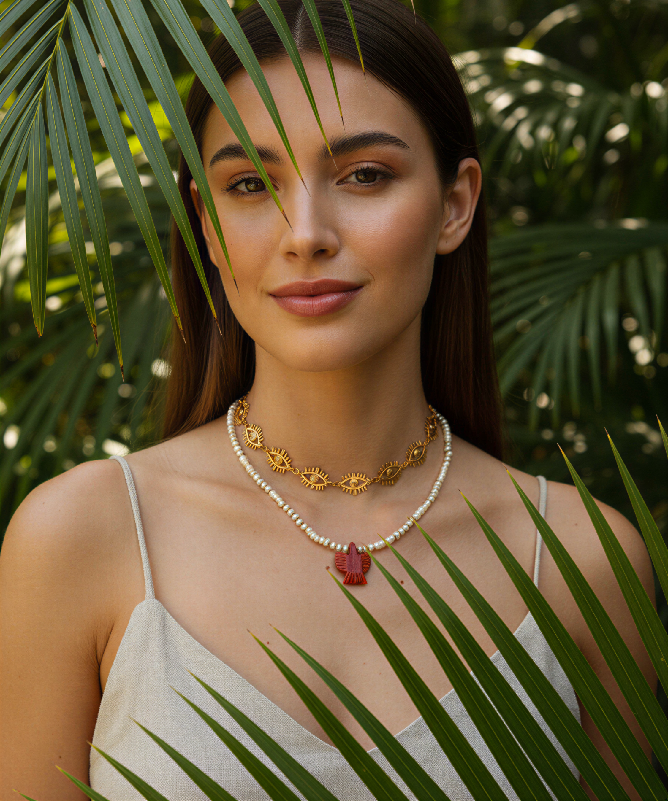 RED GALE AIGLE PEARL NECKLACE