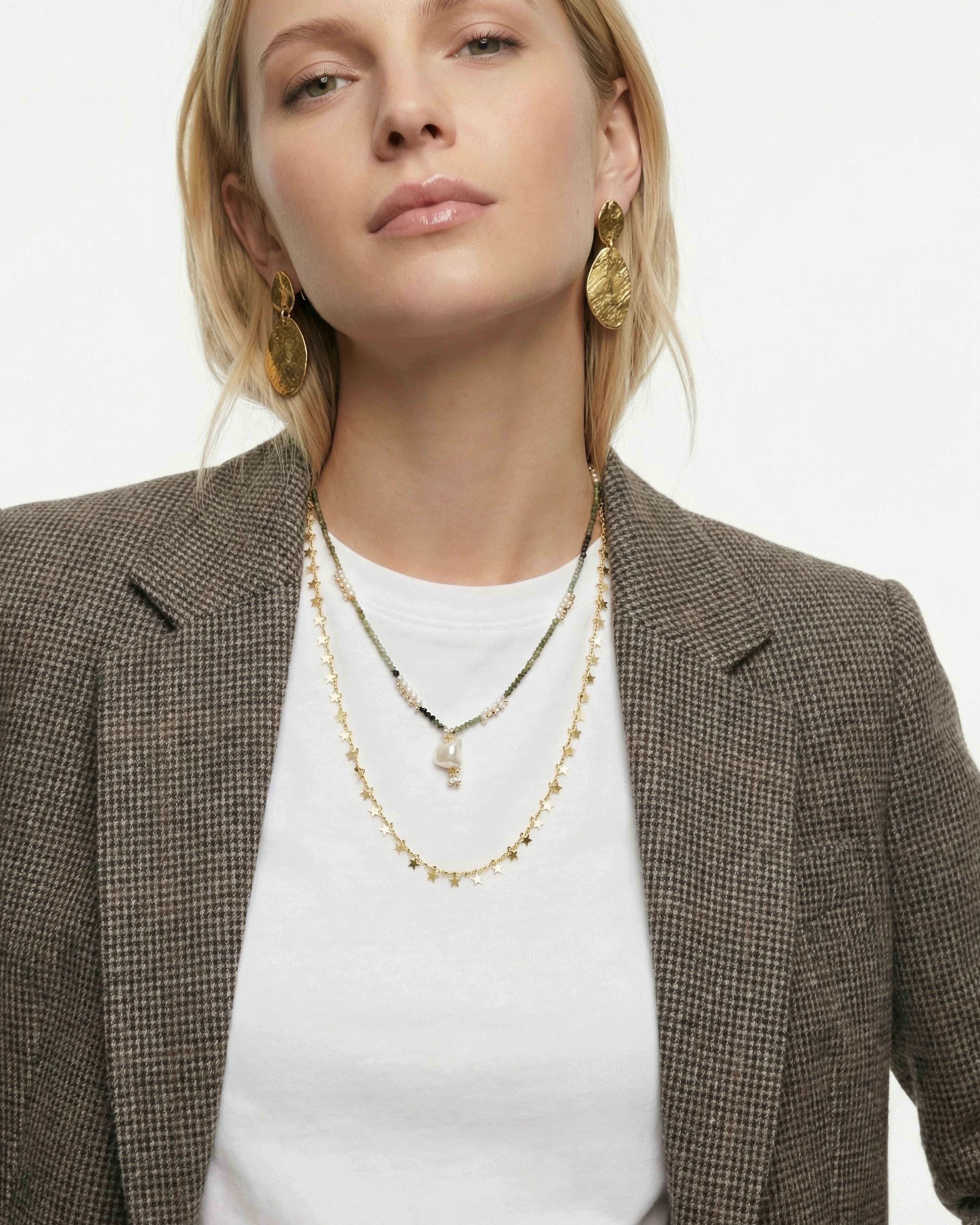 EMERALD SPELL DOUBLE ROW NECKLACE