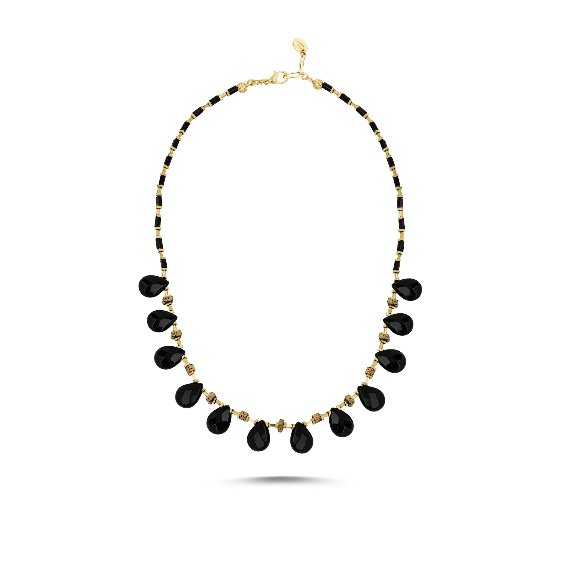 OBSIDIAN GLOW SİYAH DAMLA KOLYE