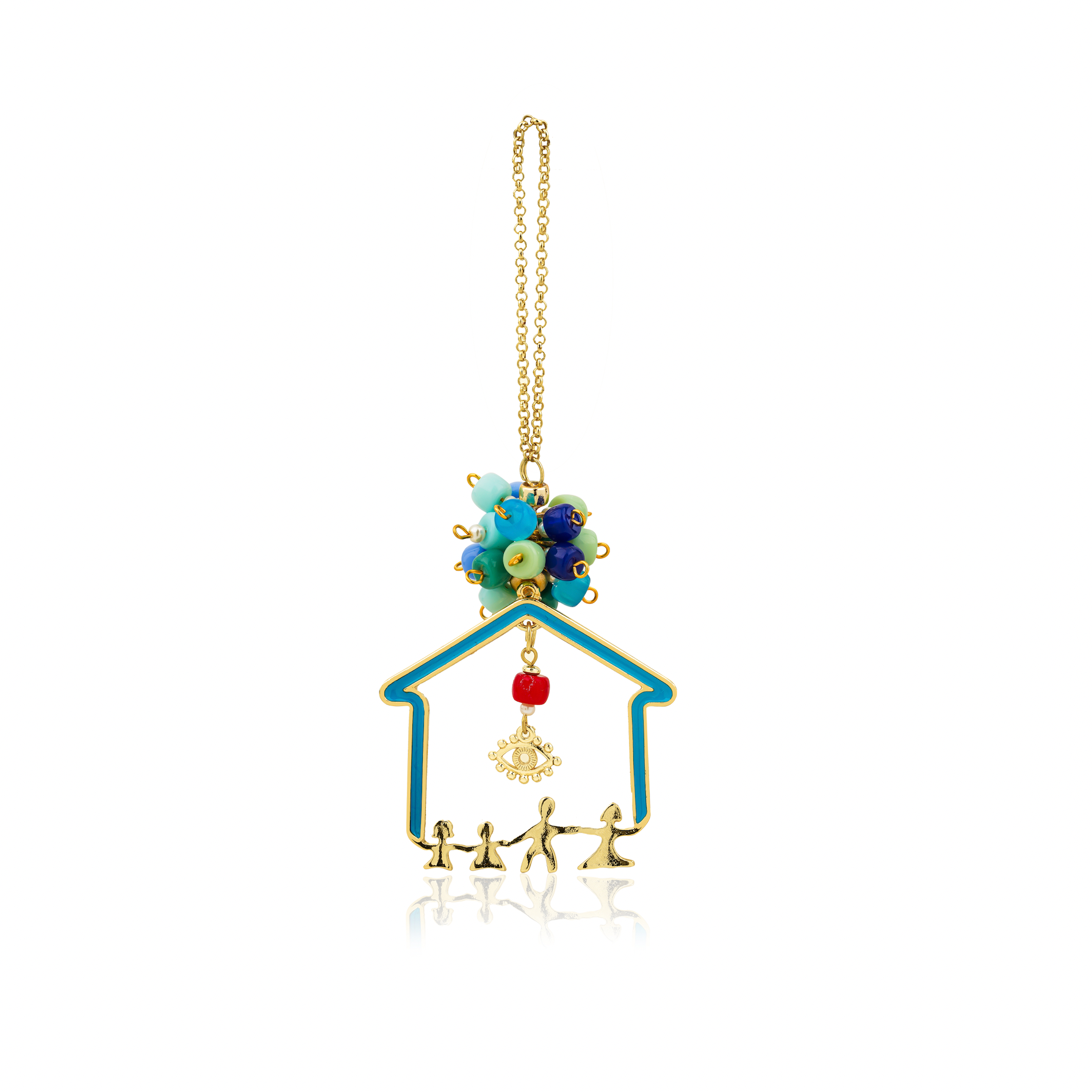 WARM NEST TURKUAZ EV ANAHTARLIK / ÇANTA CHARMI